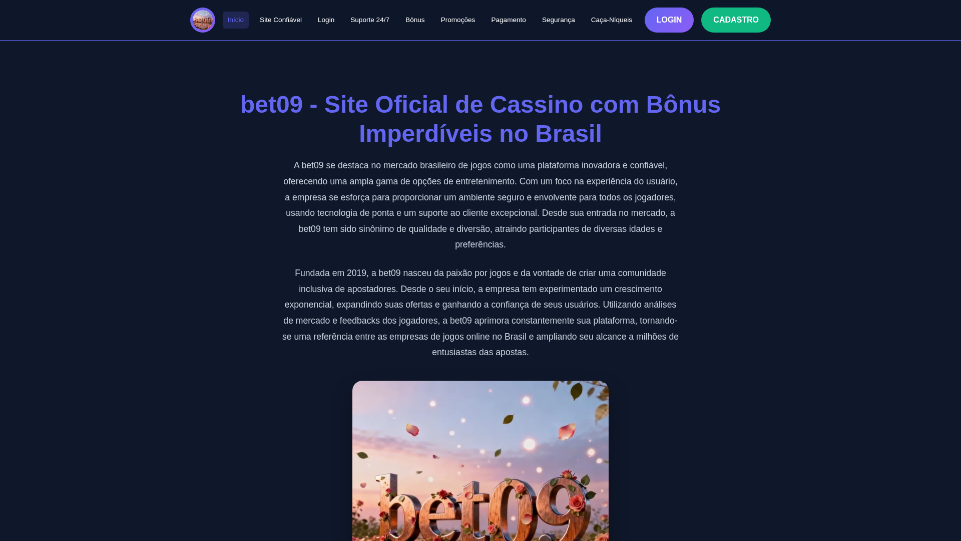 Screenshot of bet09ja.com