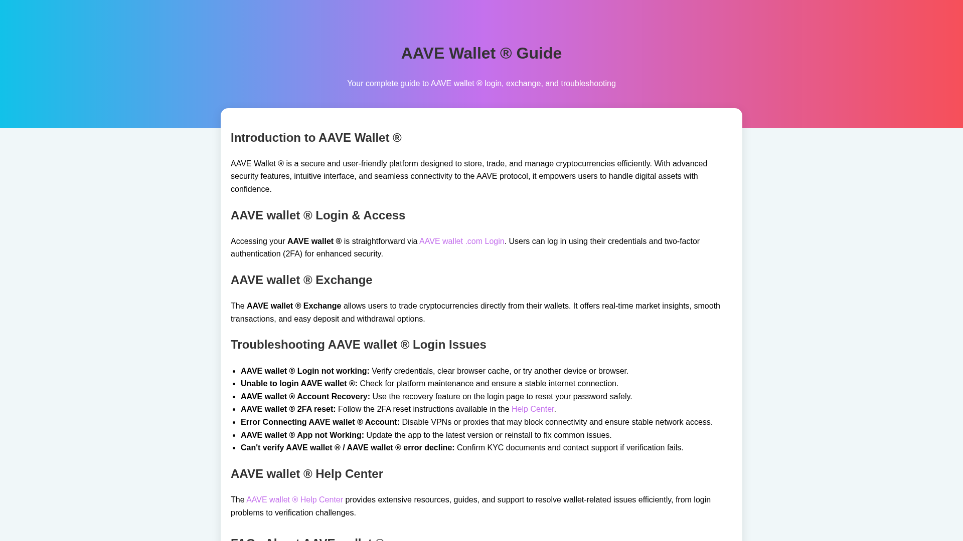 Screenshot of access-aave-wallet.pages.dev
