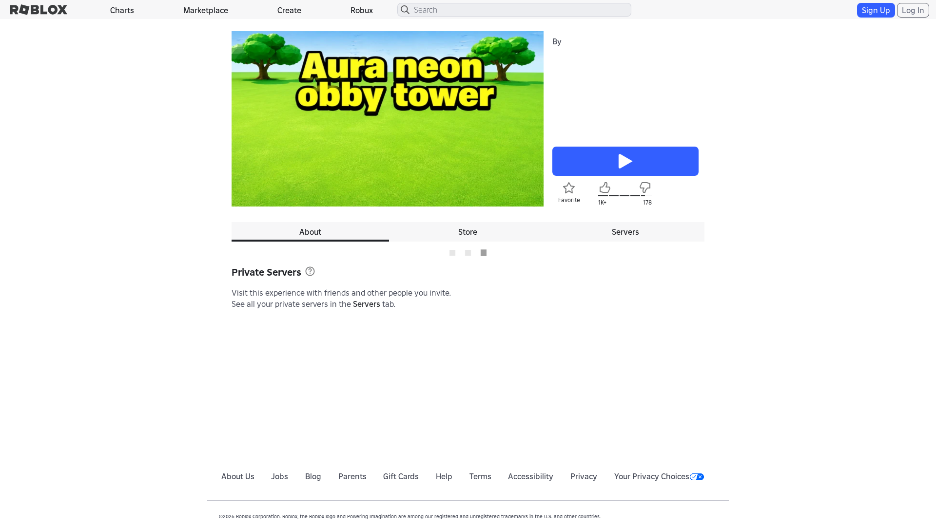 Screenshot of www.roblox.com.bi