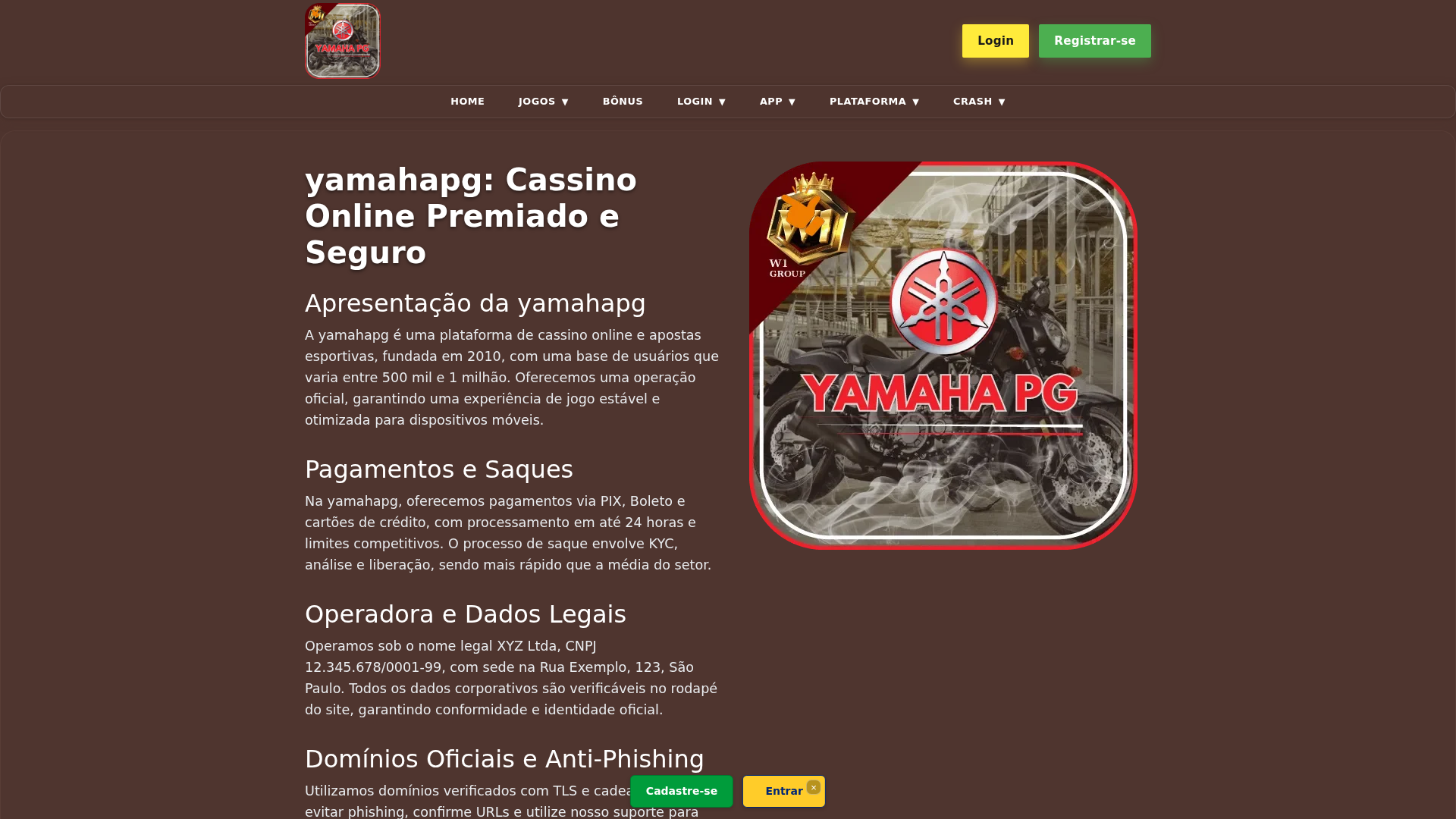 Screenshot of yamahapgi.com
