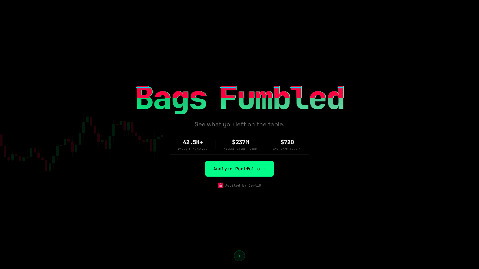 Screenshot of bags-fumbled.com