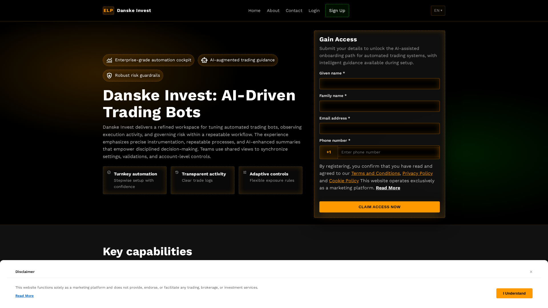 Screenshot of danskeinvest-app.click