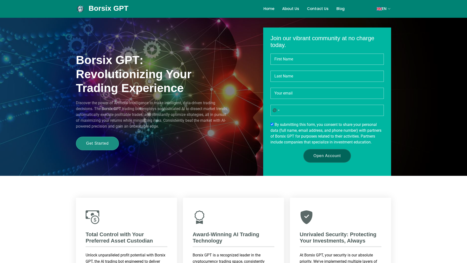 Screenshot of borsix-gpt.org