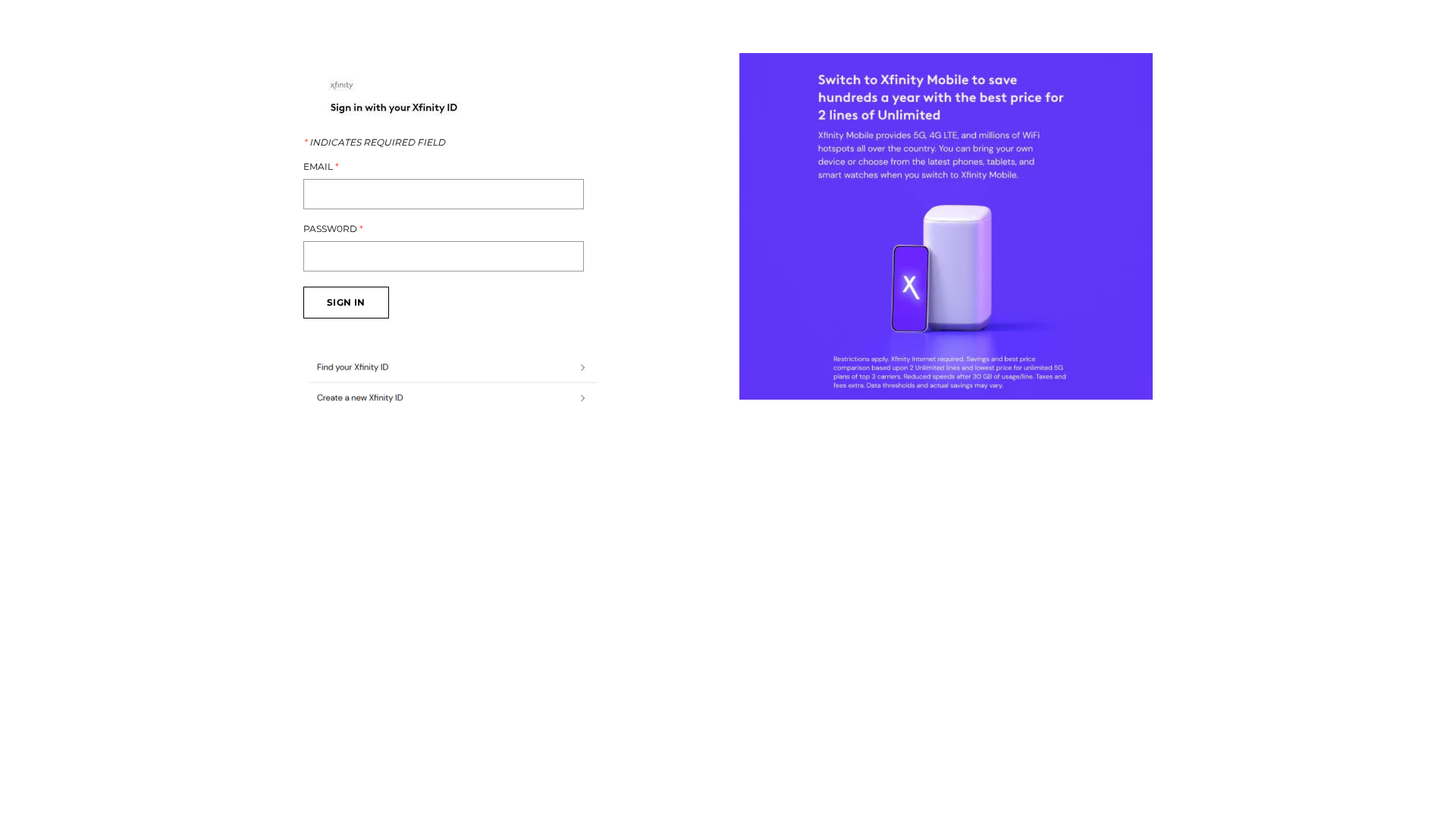 Screenshot of comcastverify101.weebly.com
