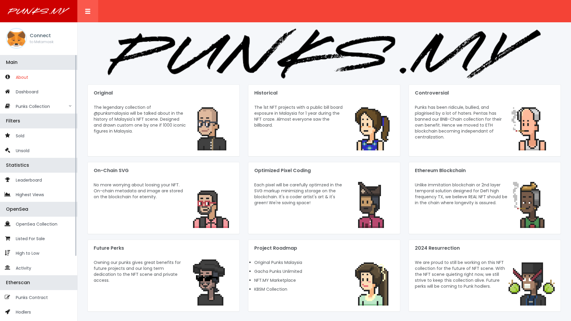 Screenshot of nft.hn