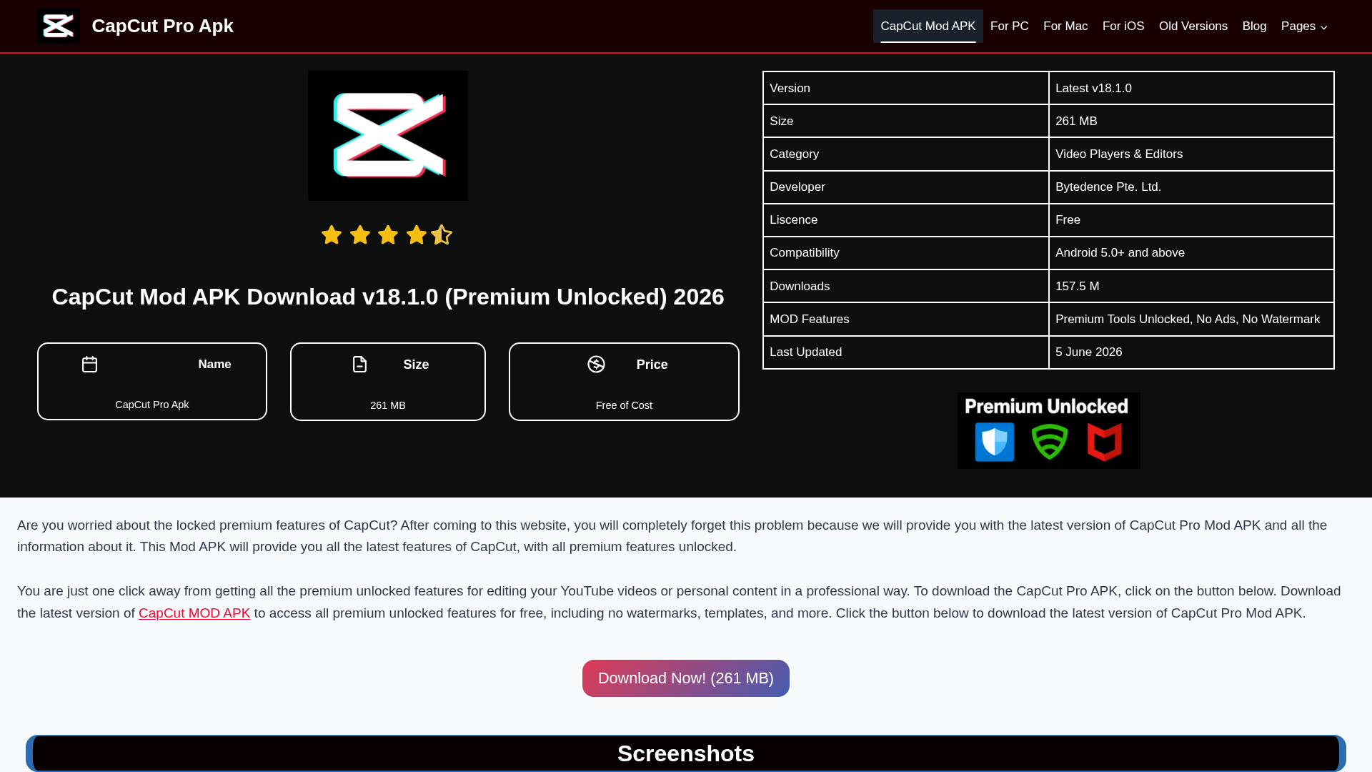 Screenshot of capversionhub.com