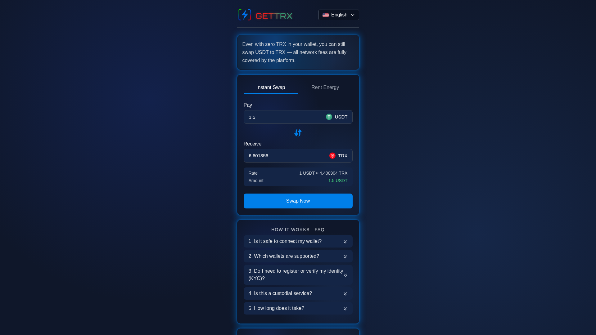 Screenshot of gettrx.org