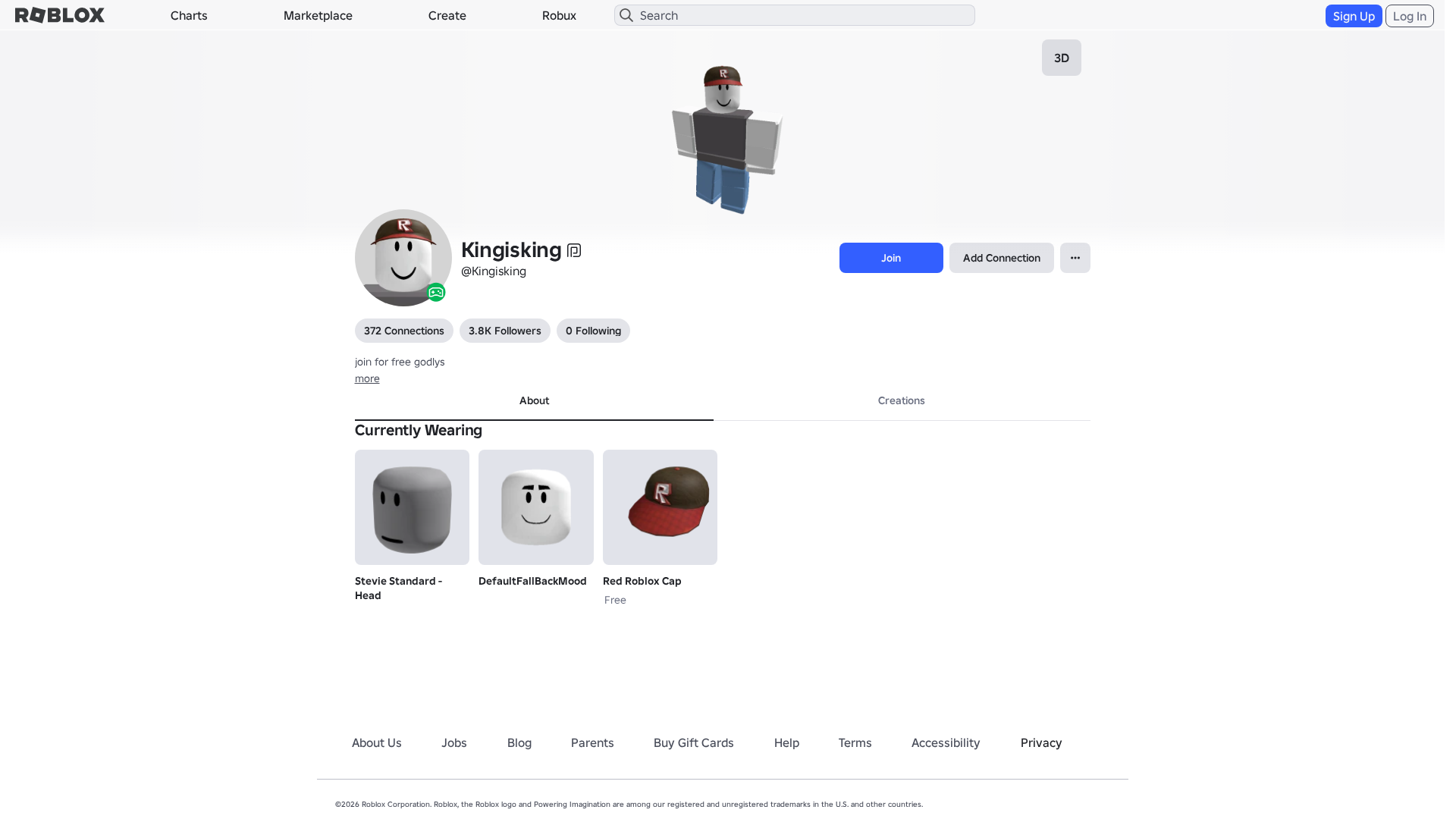 Screenshot of www.roblox.com.ml