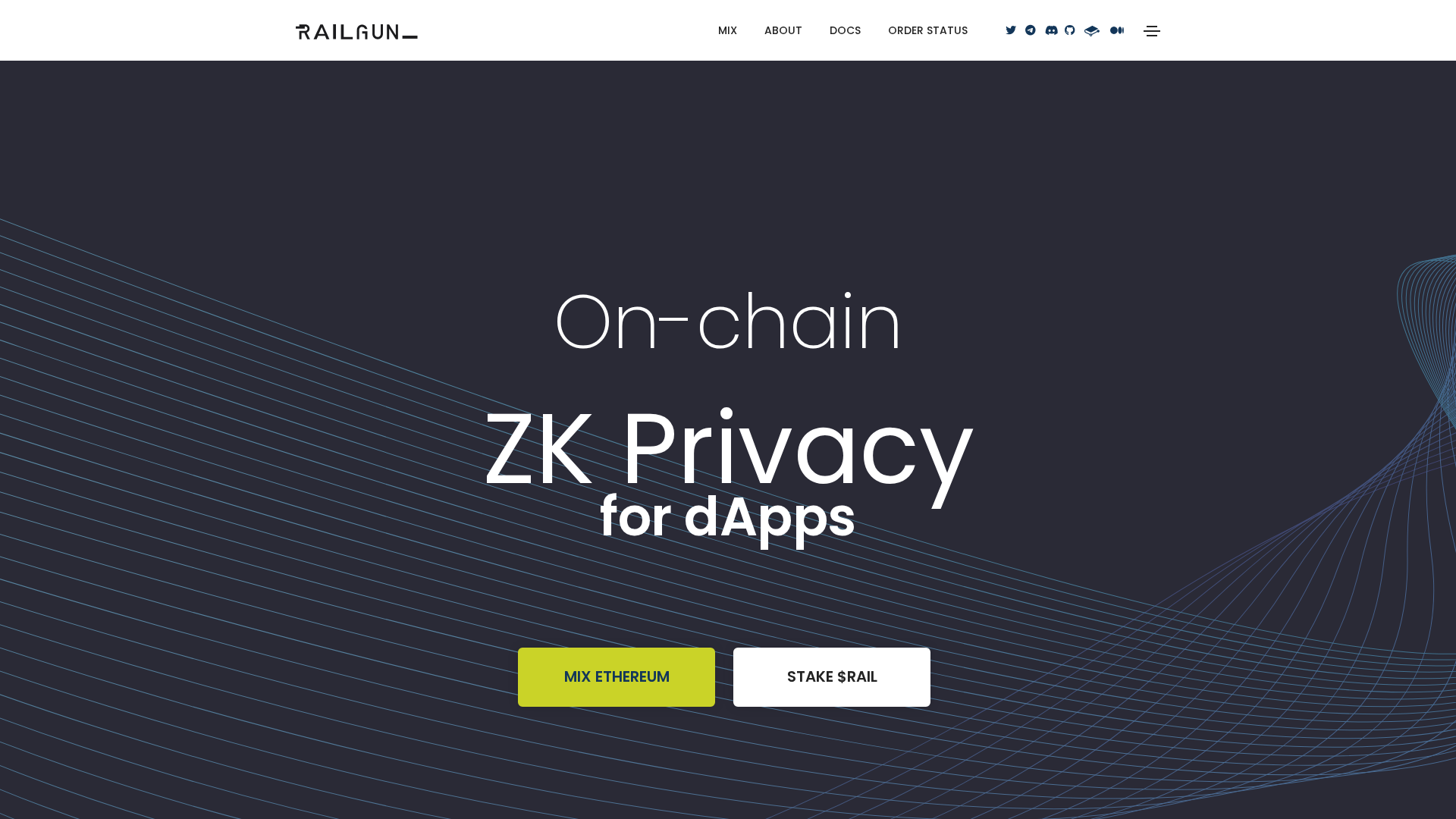 Screenshot of railgin.org