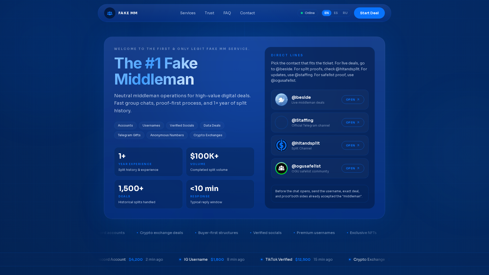 Screenshot of fakemm.to