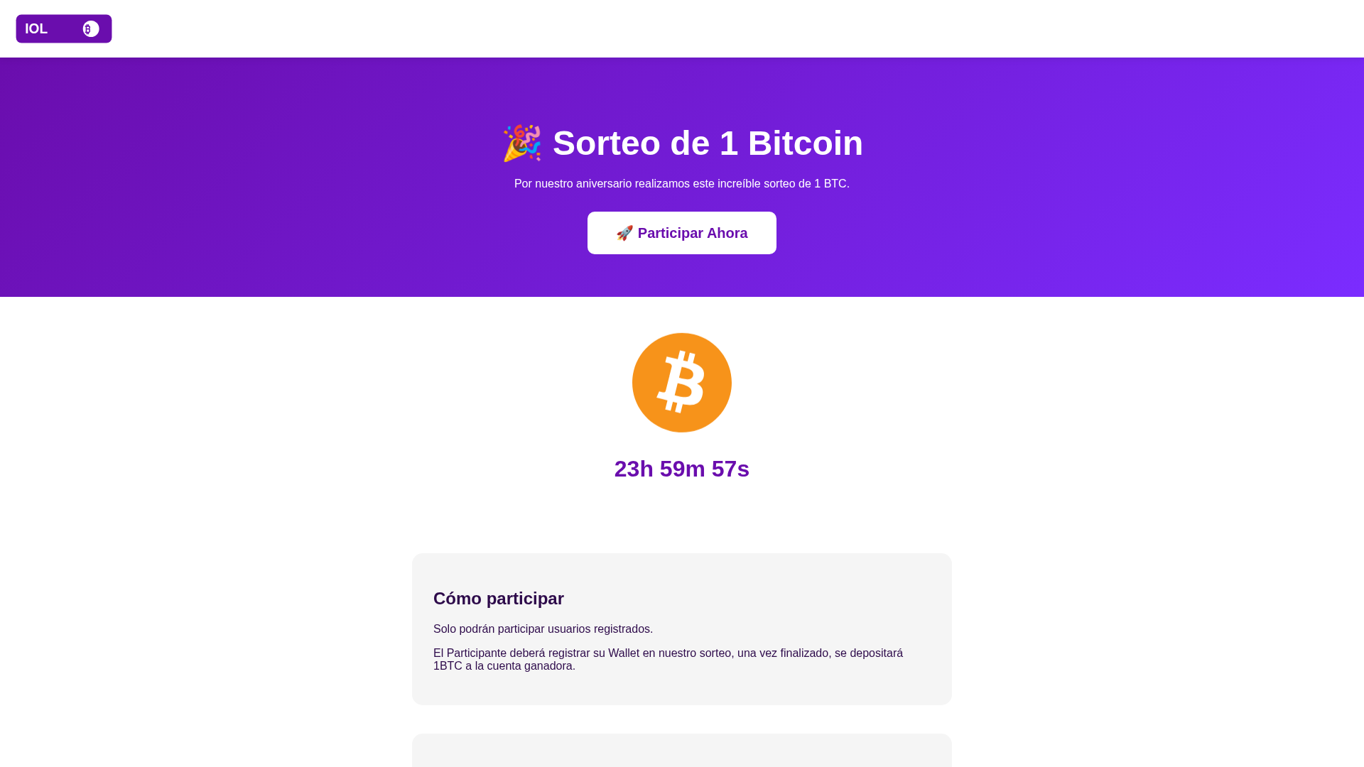 Screenshot of iolaniversario.lat