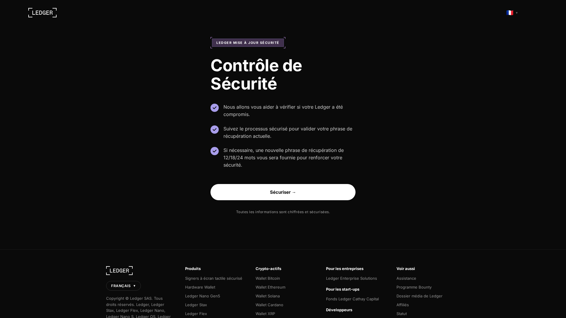 Screenshot of ledger-security-notice.com