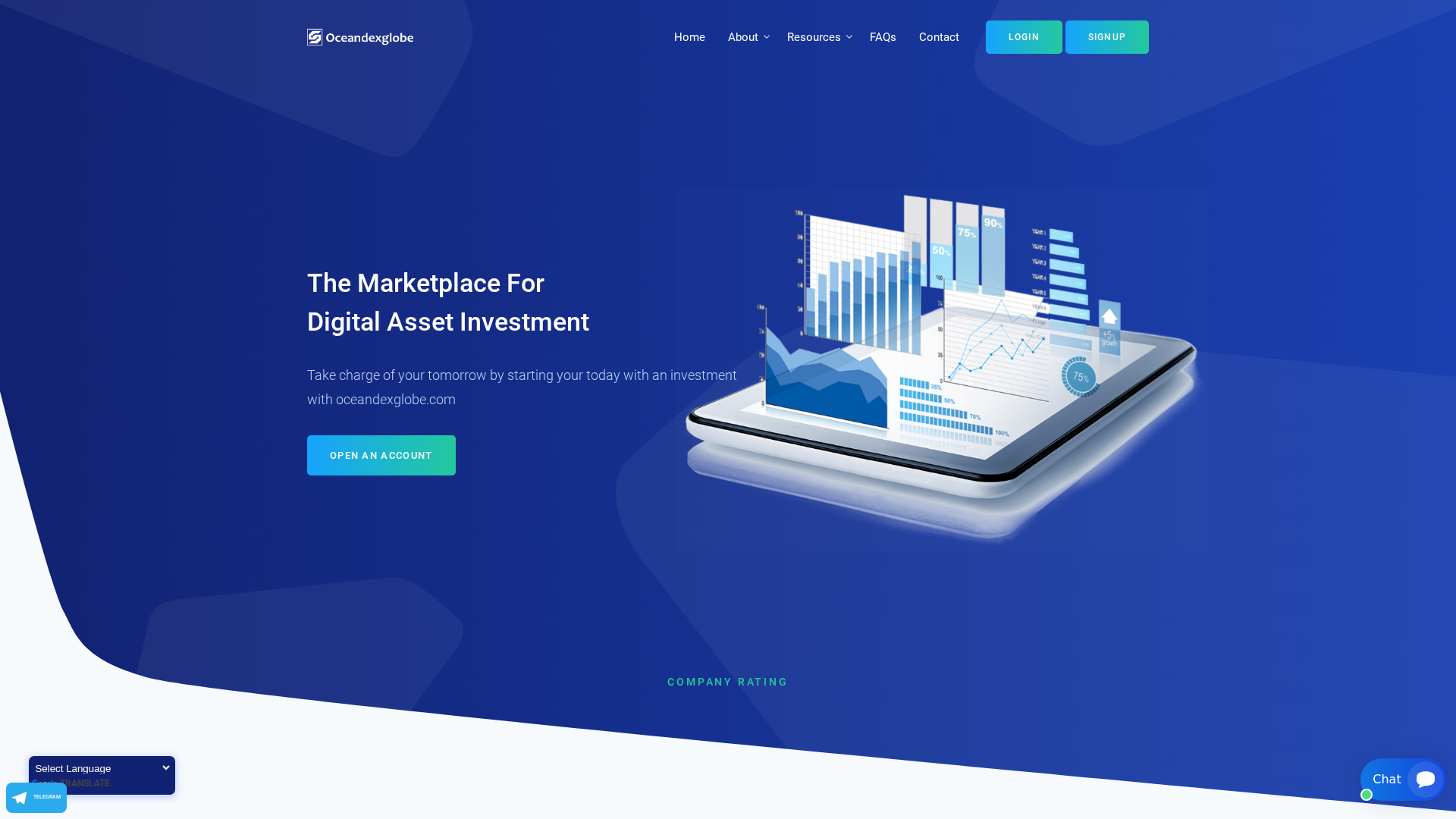 Screenshot of oceandexglobe.com
