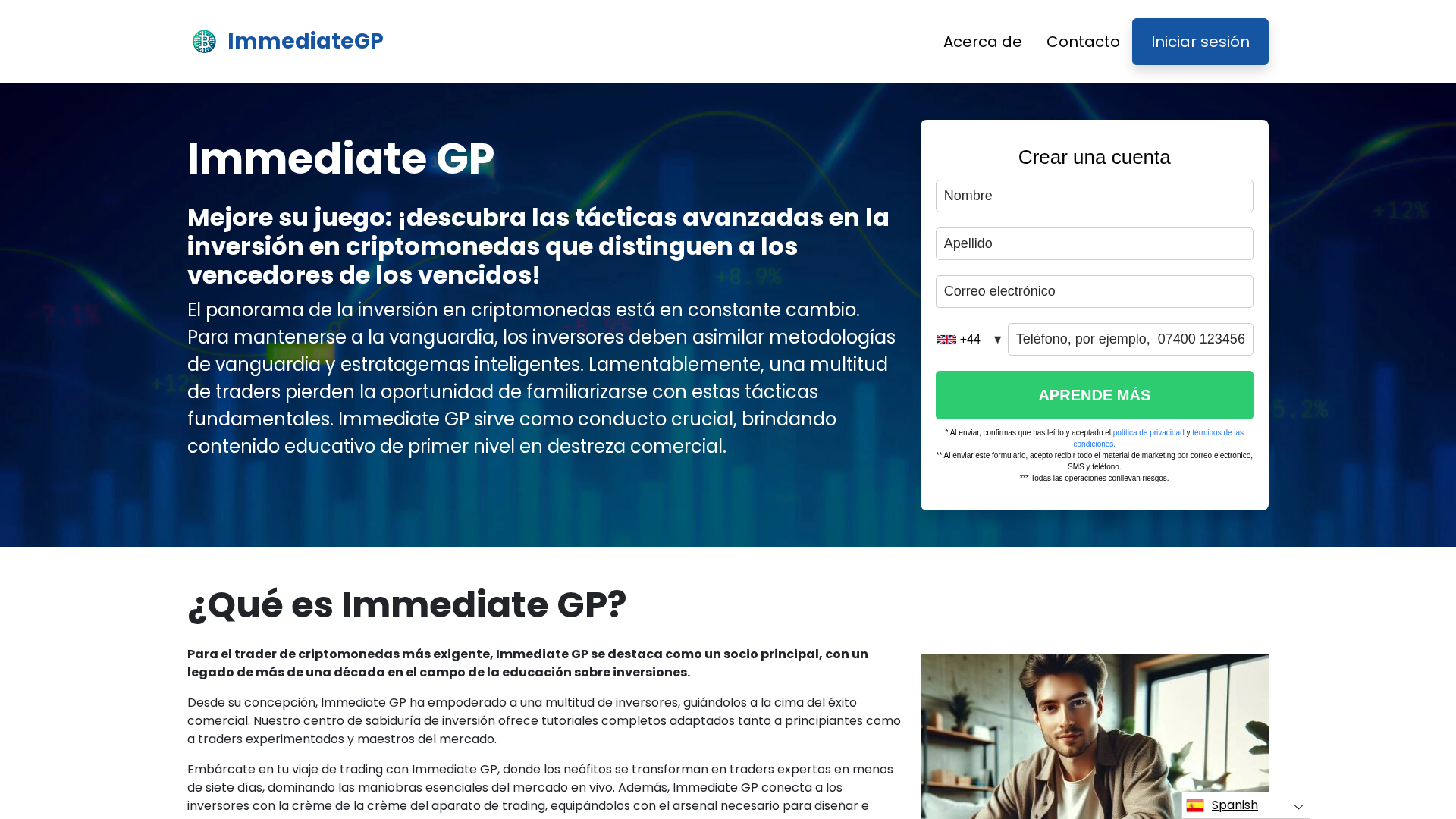 Screenshot of immediate-gp.org