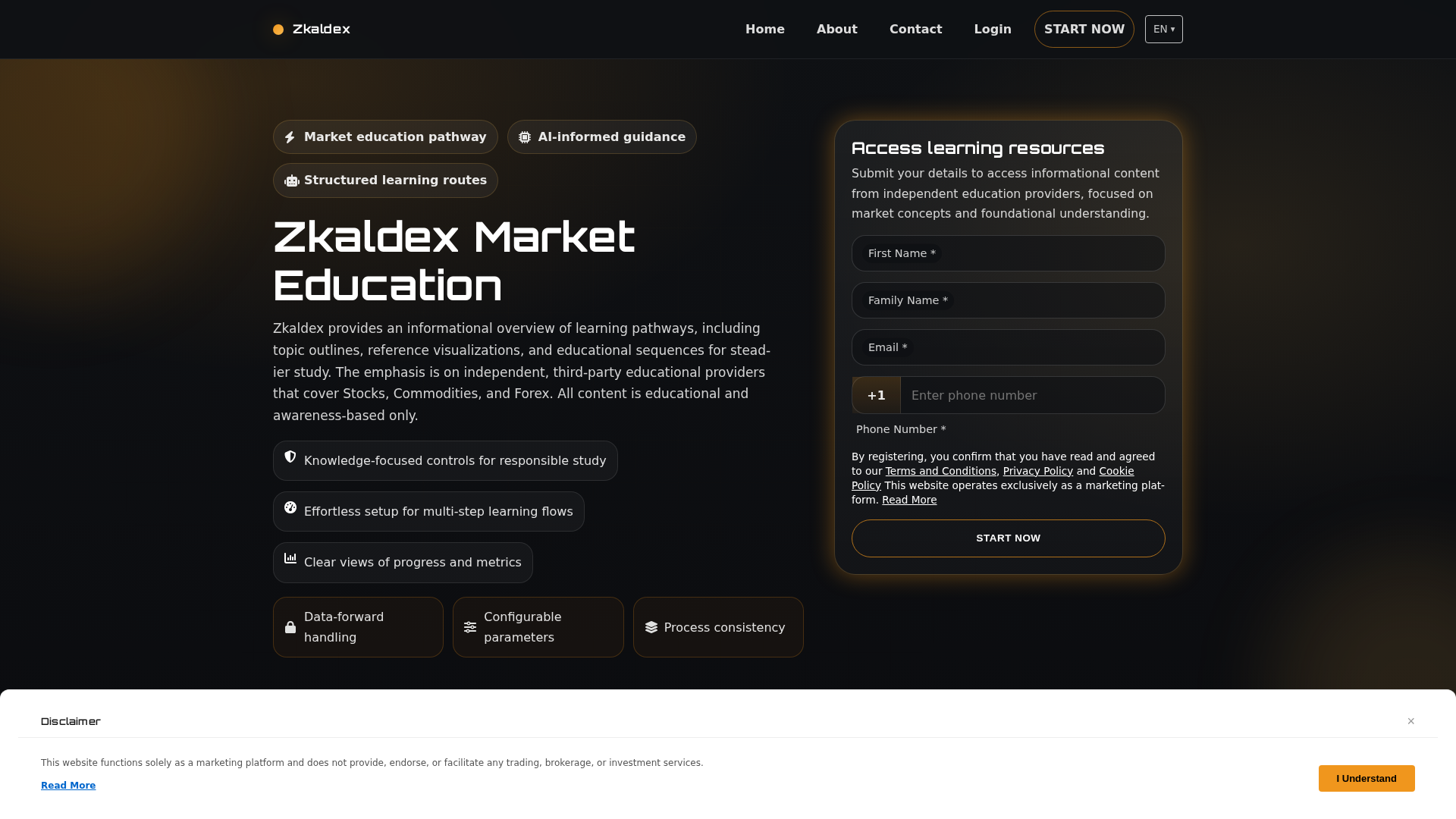Screenshot of zkaldex-platform.com