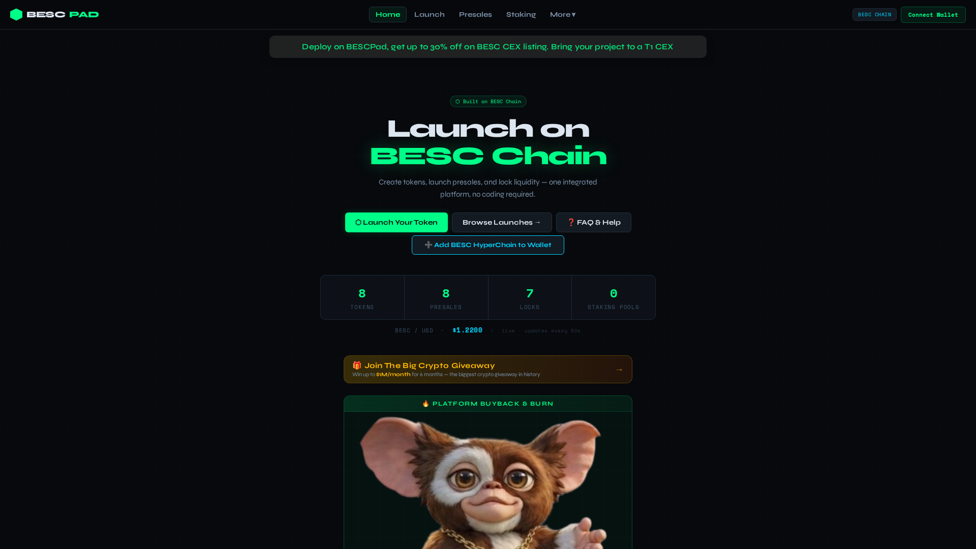 Screenshot of bescpad.xyz