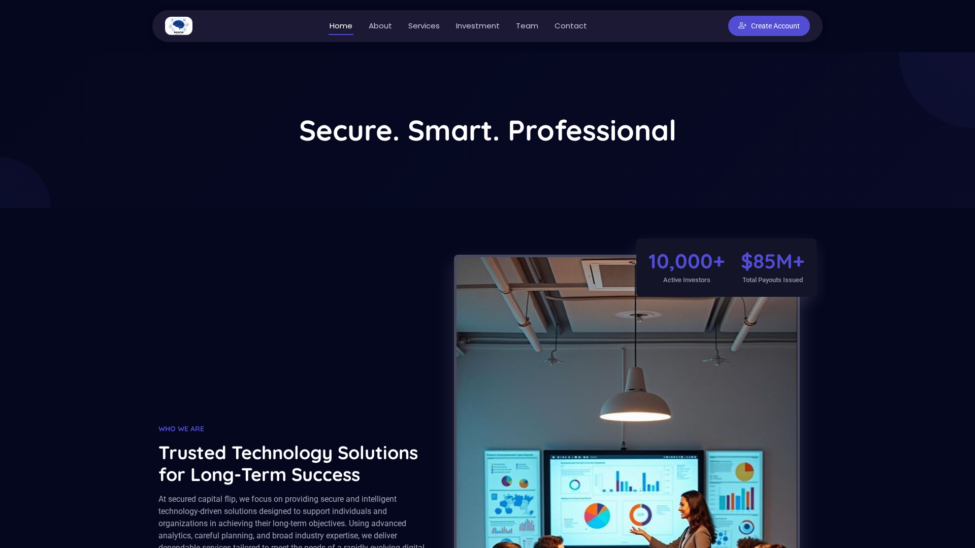 Screenshot of securedcapitalflip.com