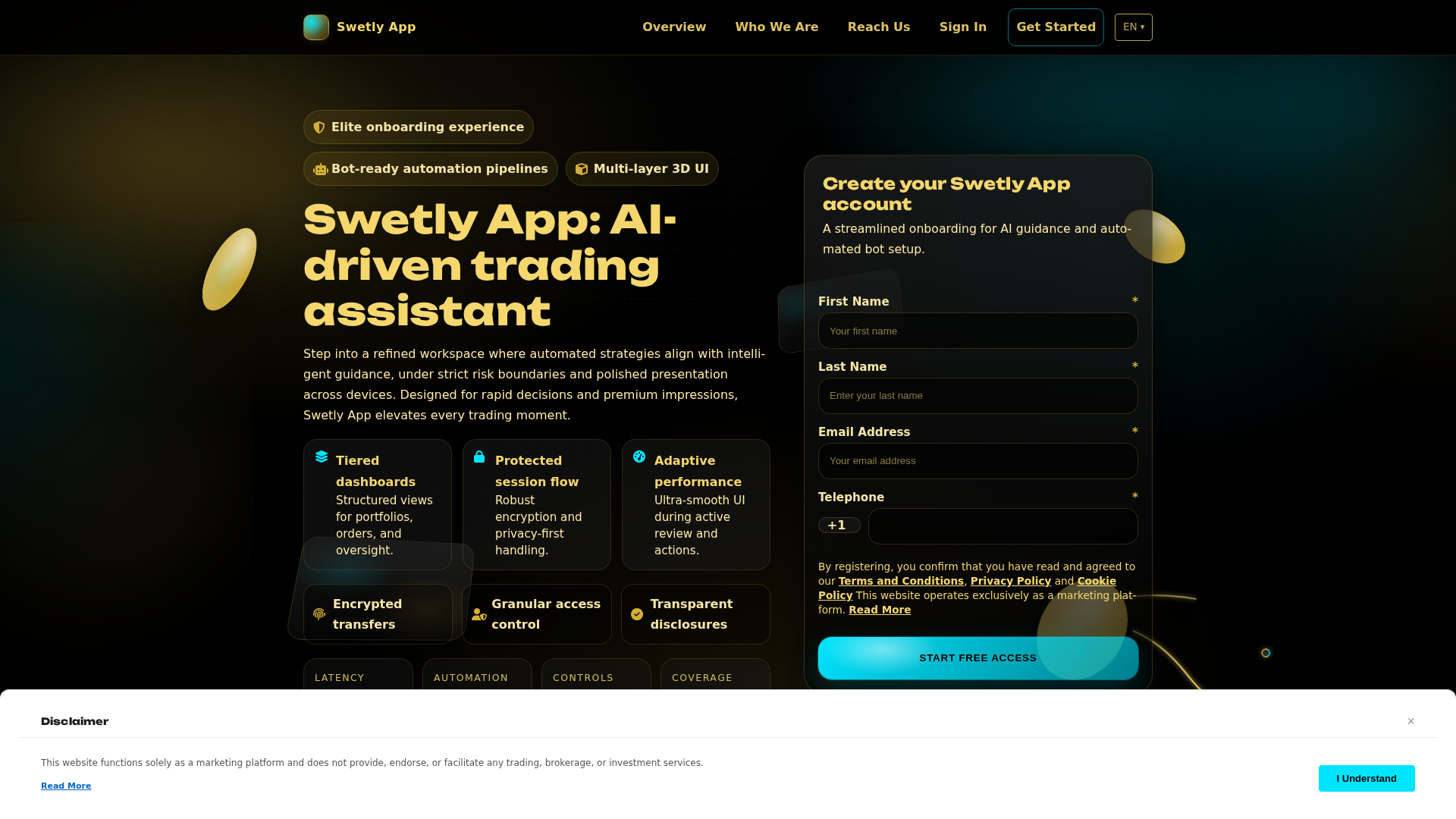 Screenshot of swetlyapp.shop