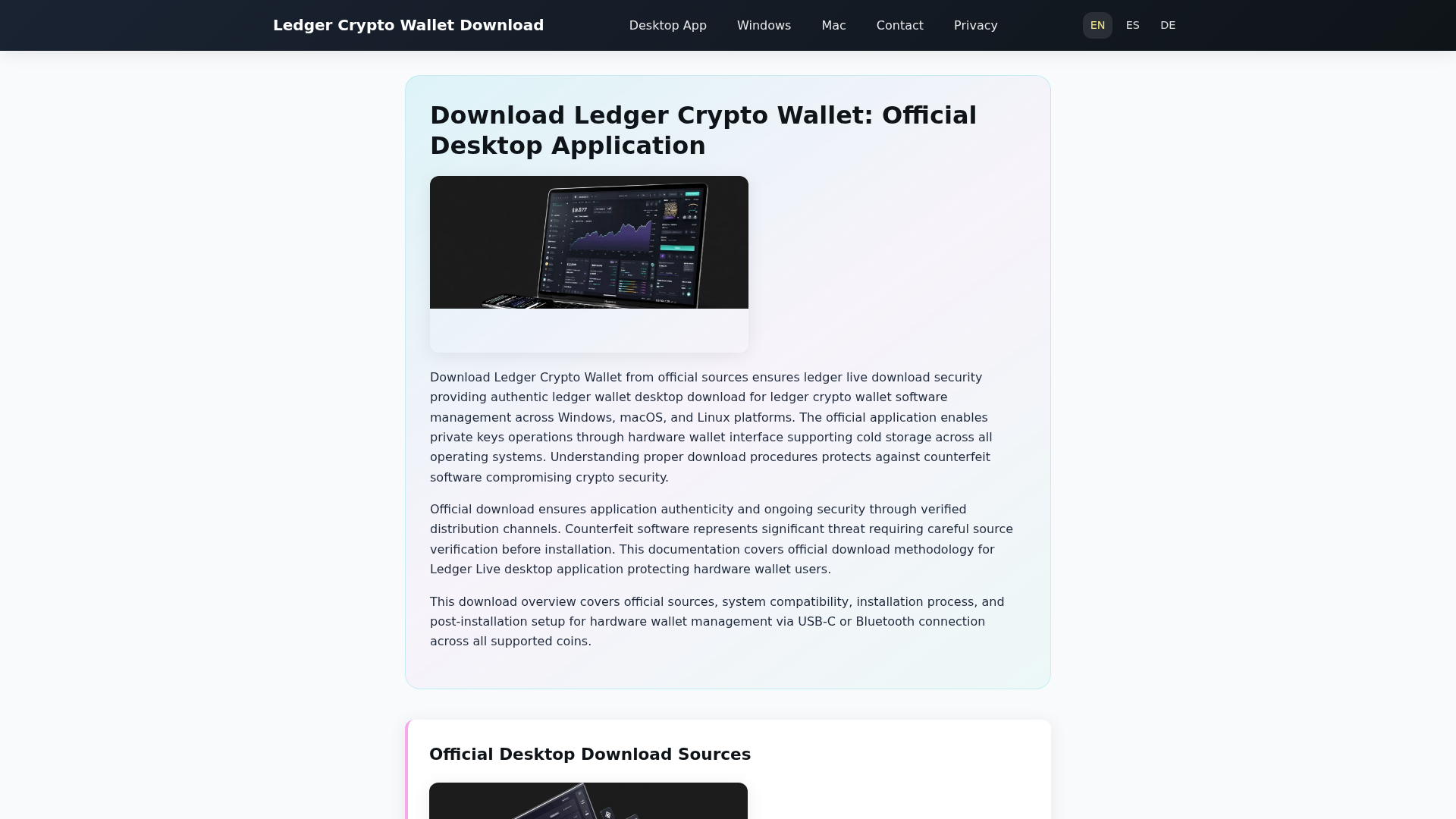 Screenshot of ledger-crypto-wallet-download.com