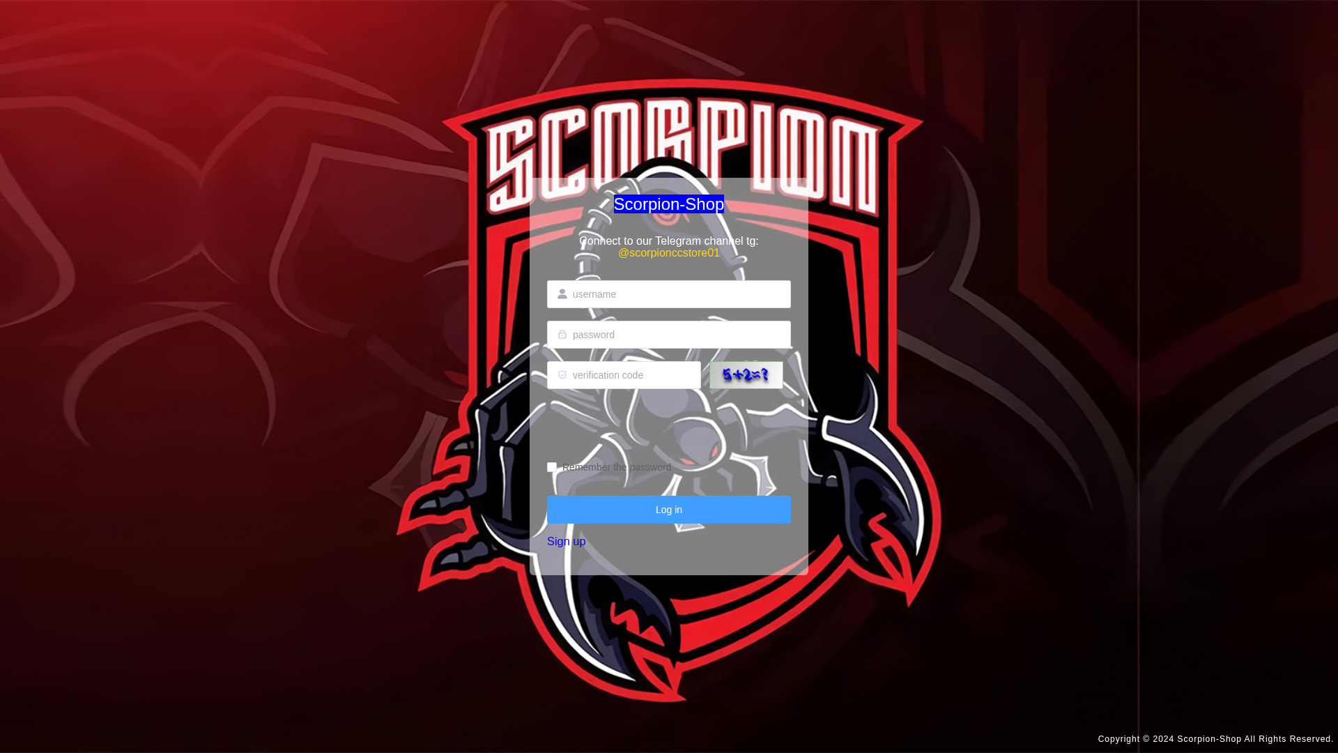 Screenshot of scoorpioncc.store