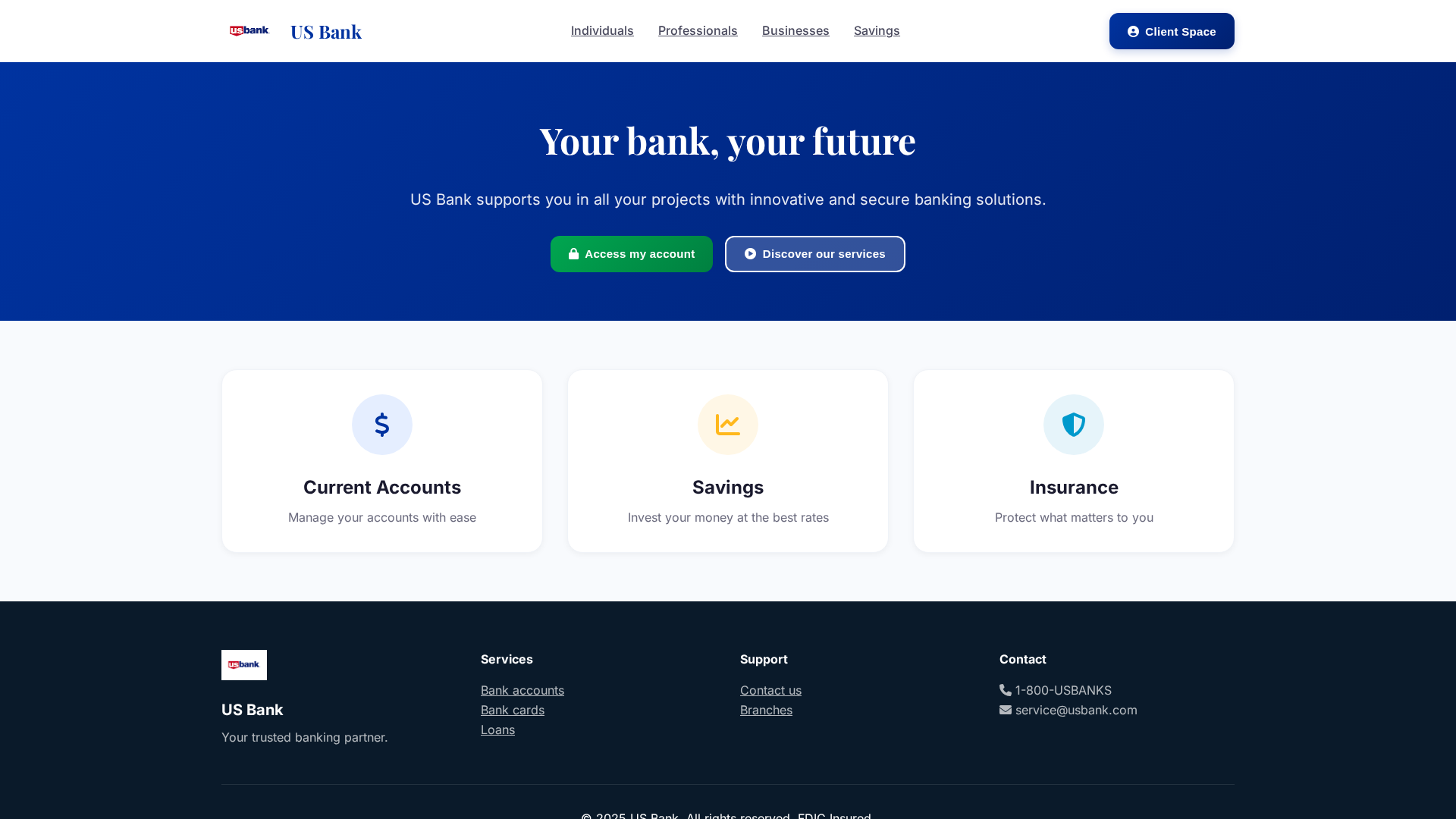 Screenshot of usbank-online.netlify.app