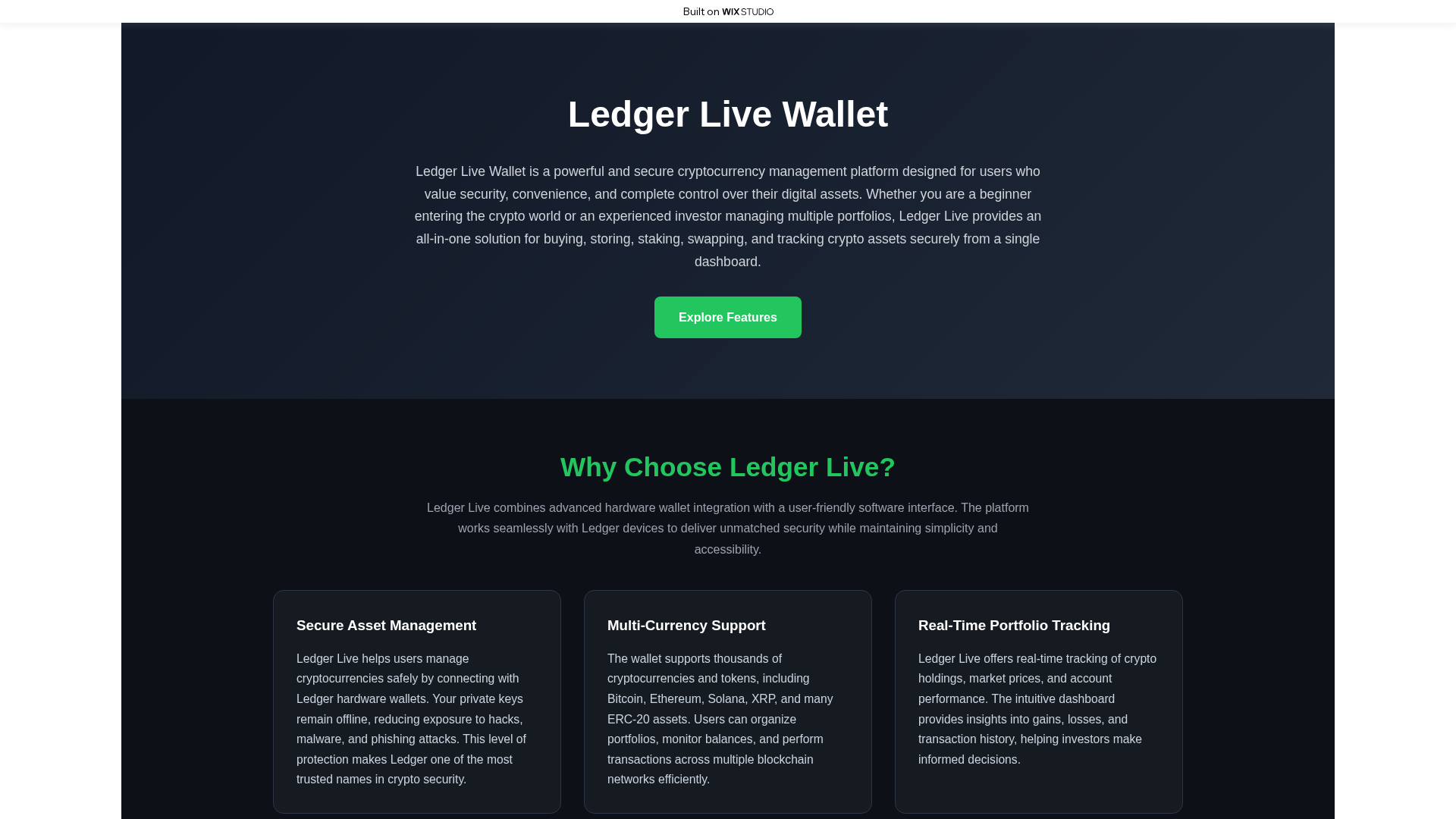 Screenshot of officialstart-live.wixstudio.com