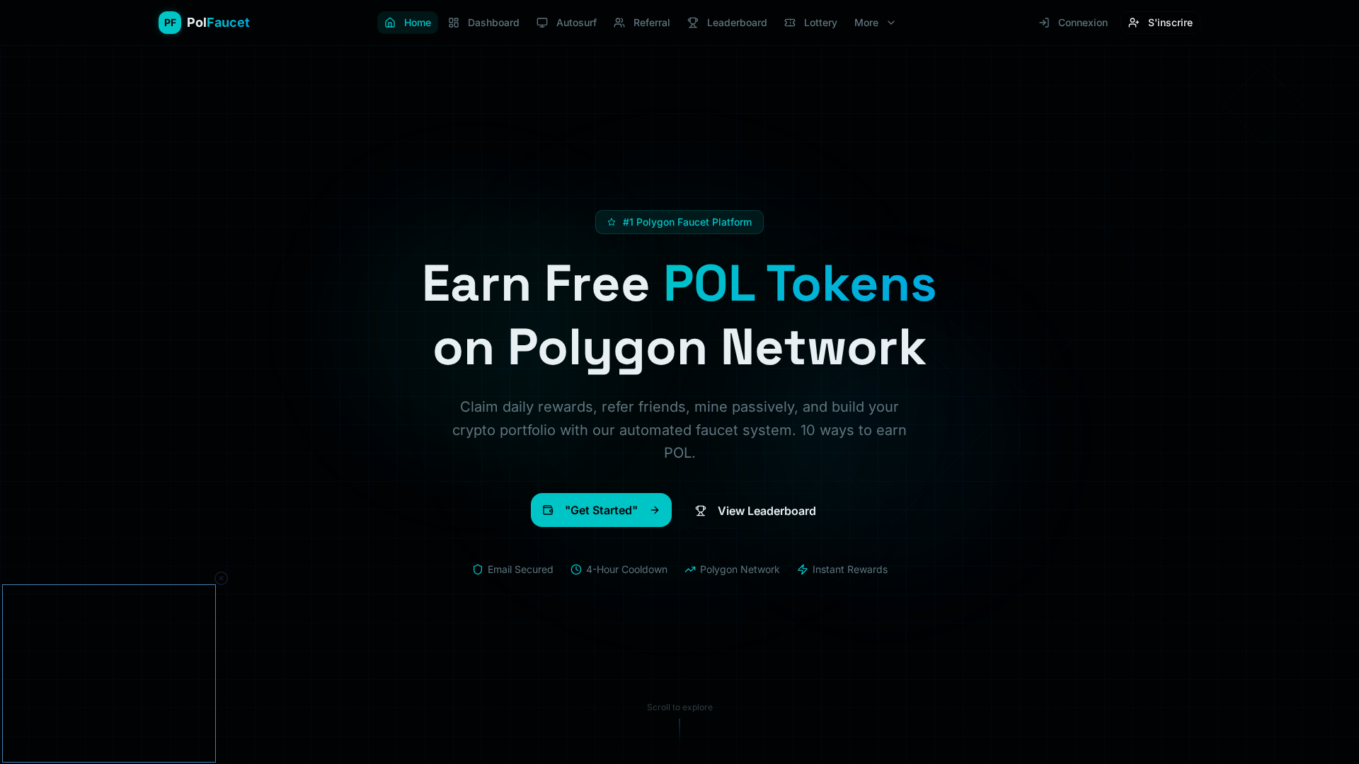 Screenshot of polfaucet.pages.dev