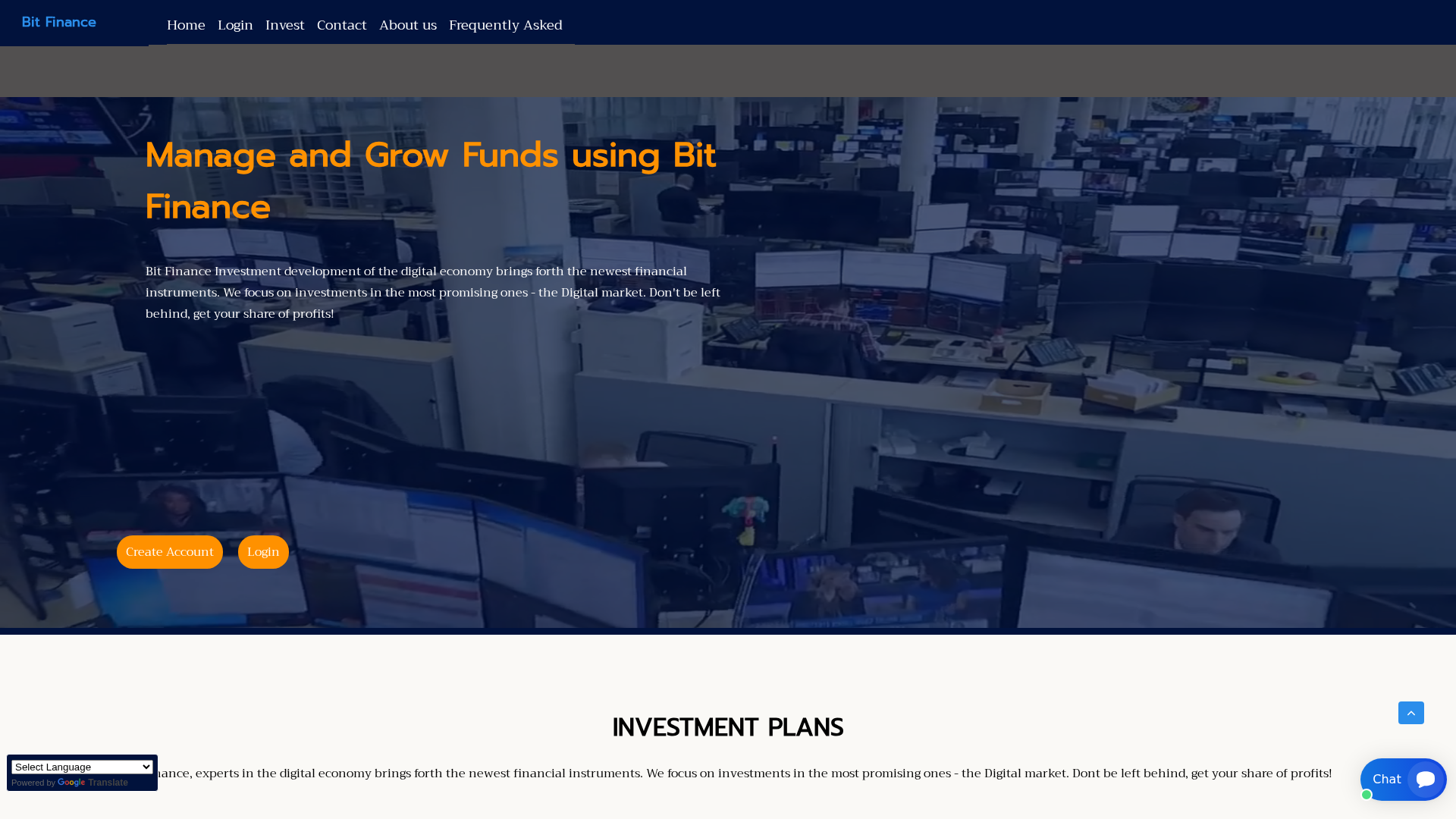 Screenshot of bitfinltd.com