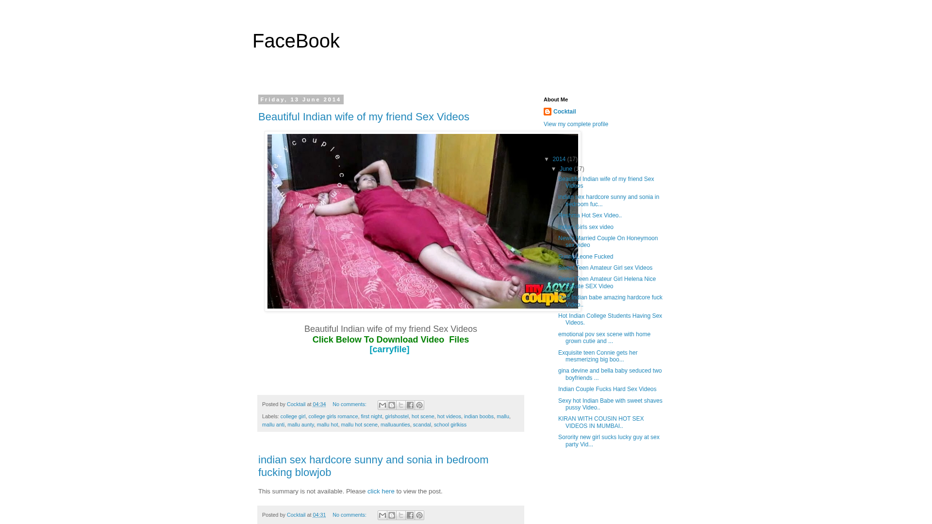 Screenshot of www.facebookhotysexyvideos.blogspot.com