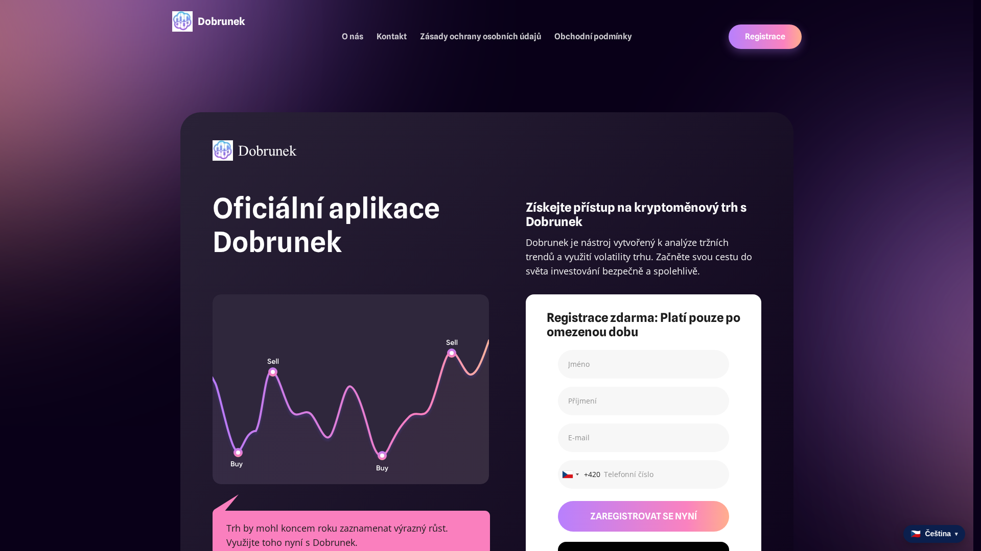 Screenshot of dobrunek.com