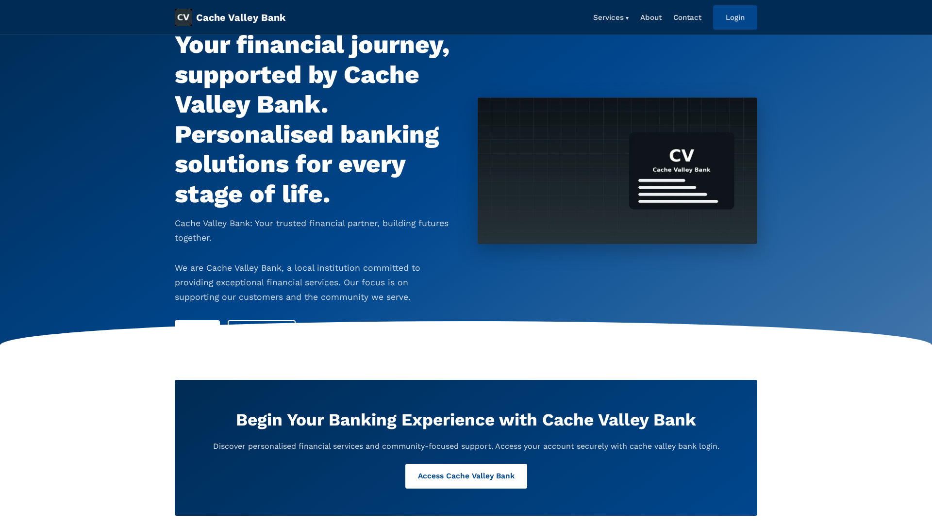 Screenshot of cachevalleybank.co.com