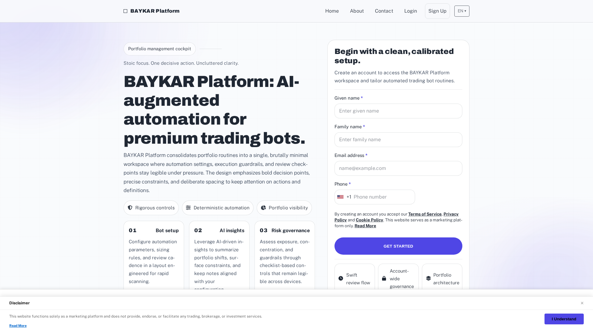 Screenshot of baykarplatform-system.com