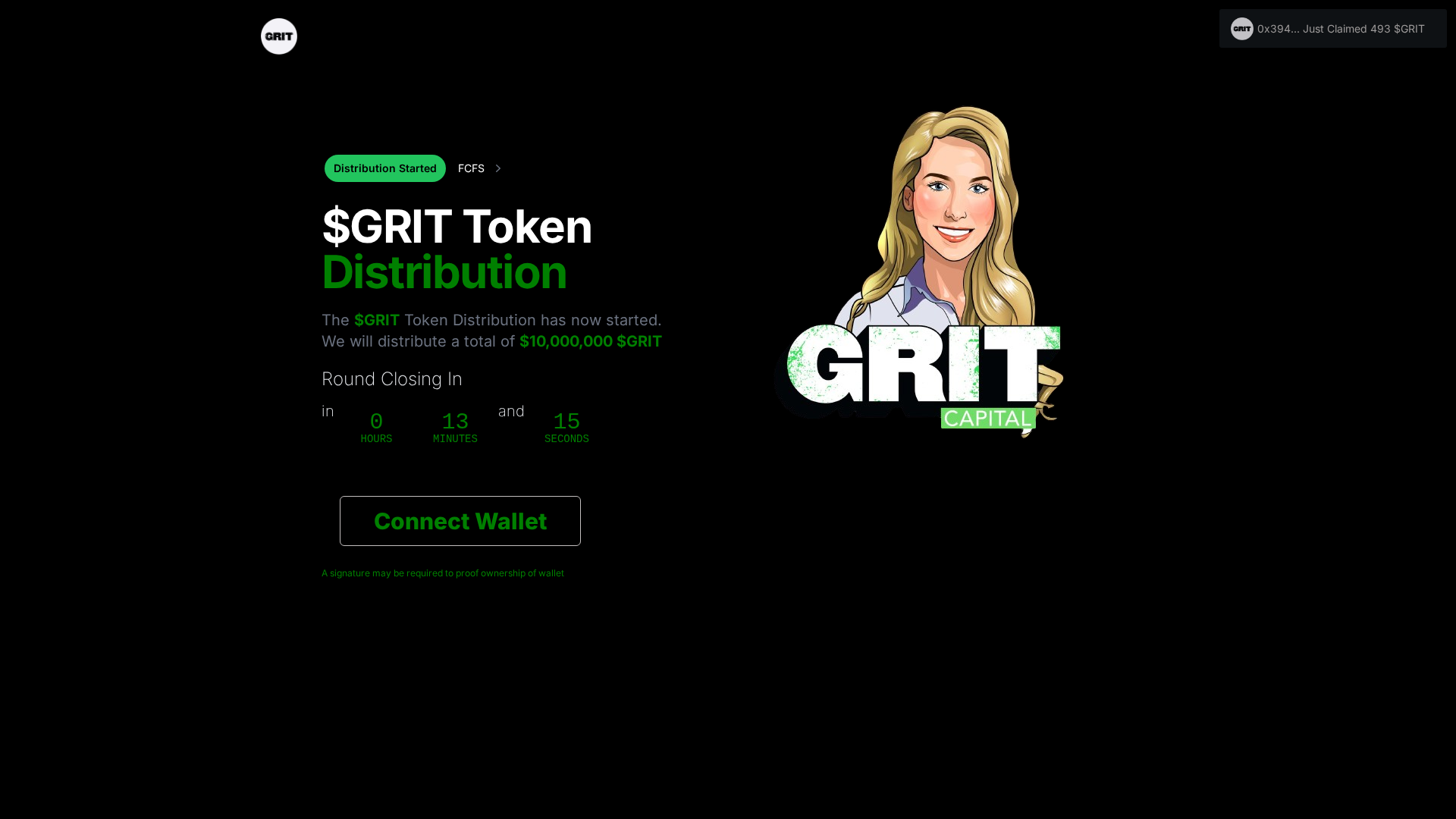 Screenshot of gritdistribution.pages.dev