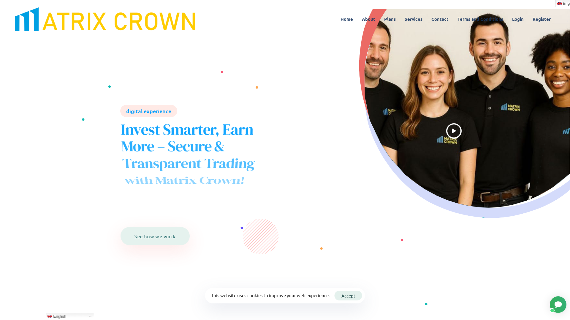 Screenshot of matrixcrown.com