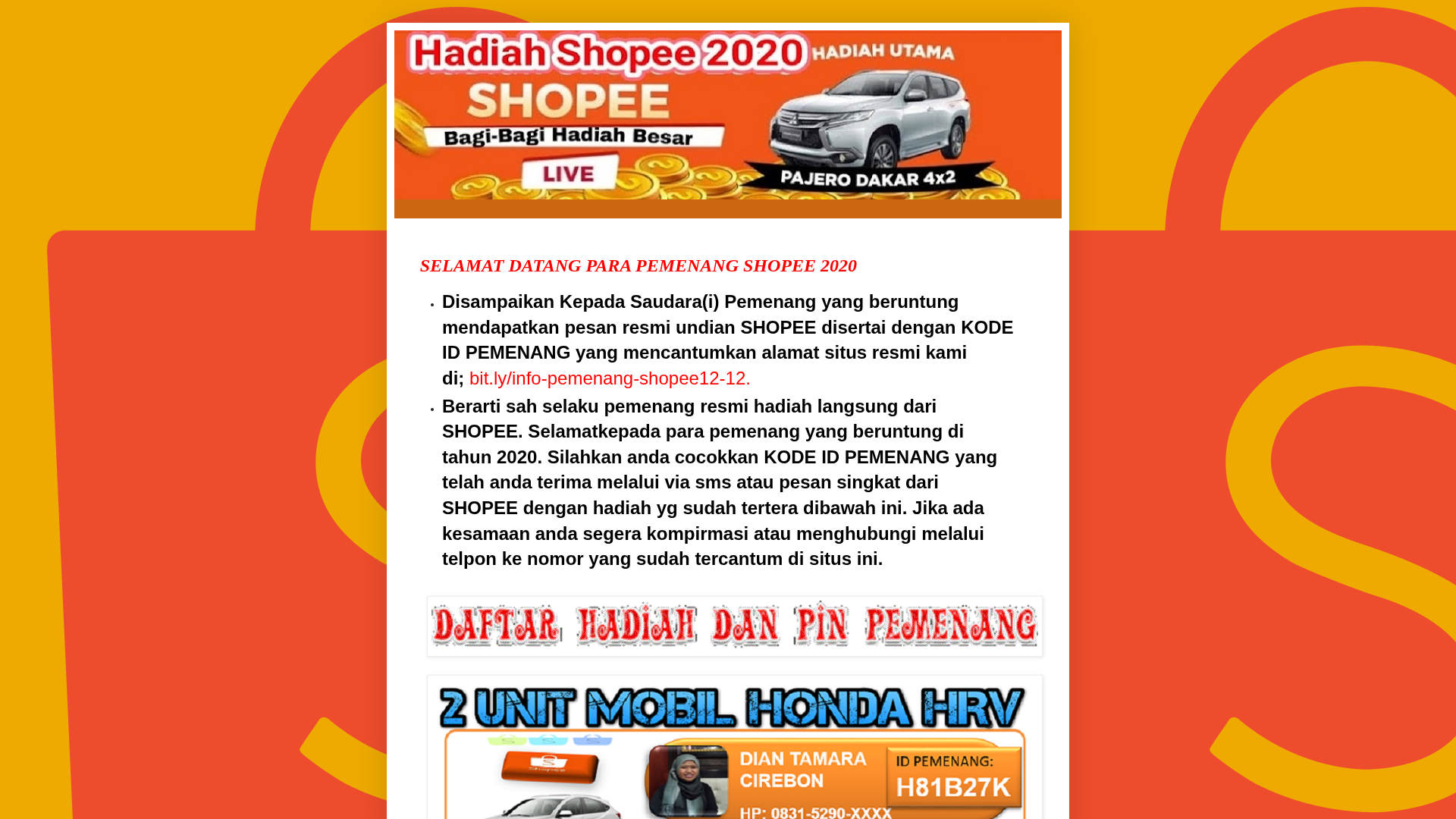 Screenshot of galery-shopee77.blogspot.com