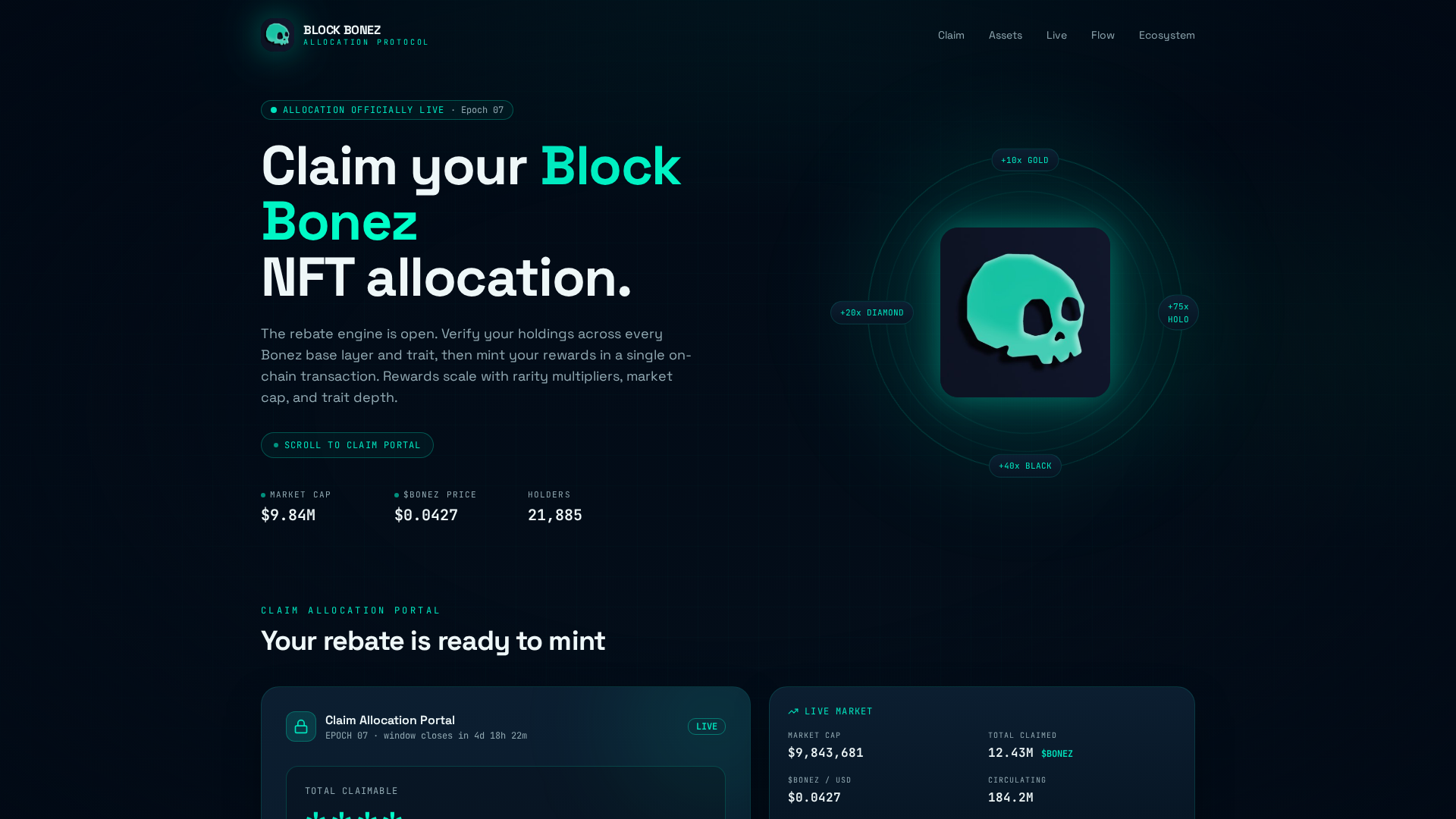 Screenshot of blockbonez.info
