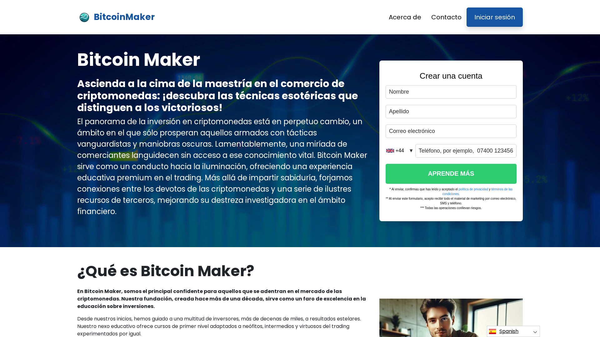 Screenshot of bitcoin-maker.org