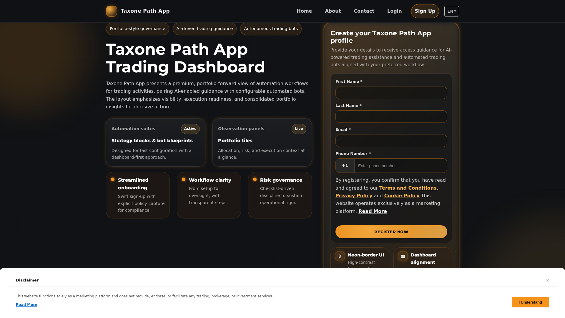 Screenshot of taxonepathapp.pro