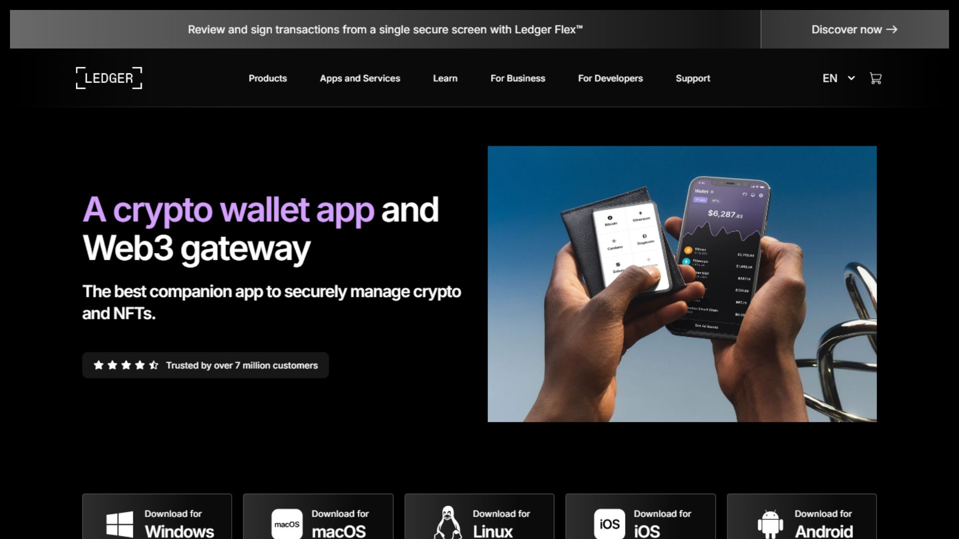 Screenshot of ledger-live-eng.pages.dev