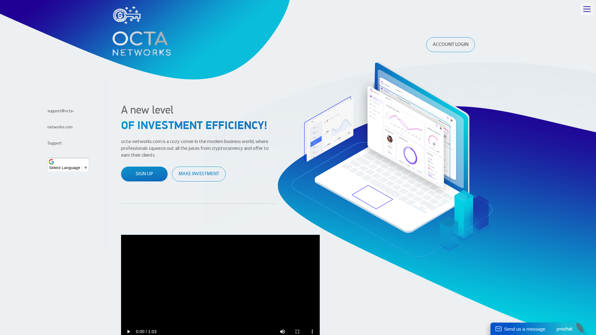 Screenshot of octa-networks.com