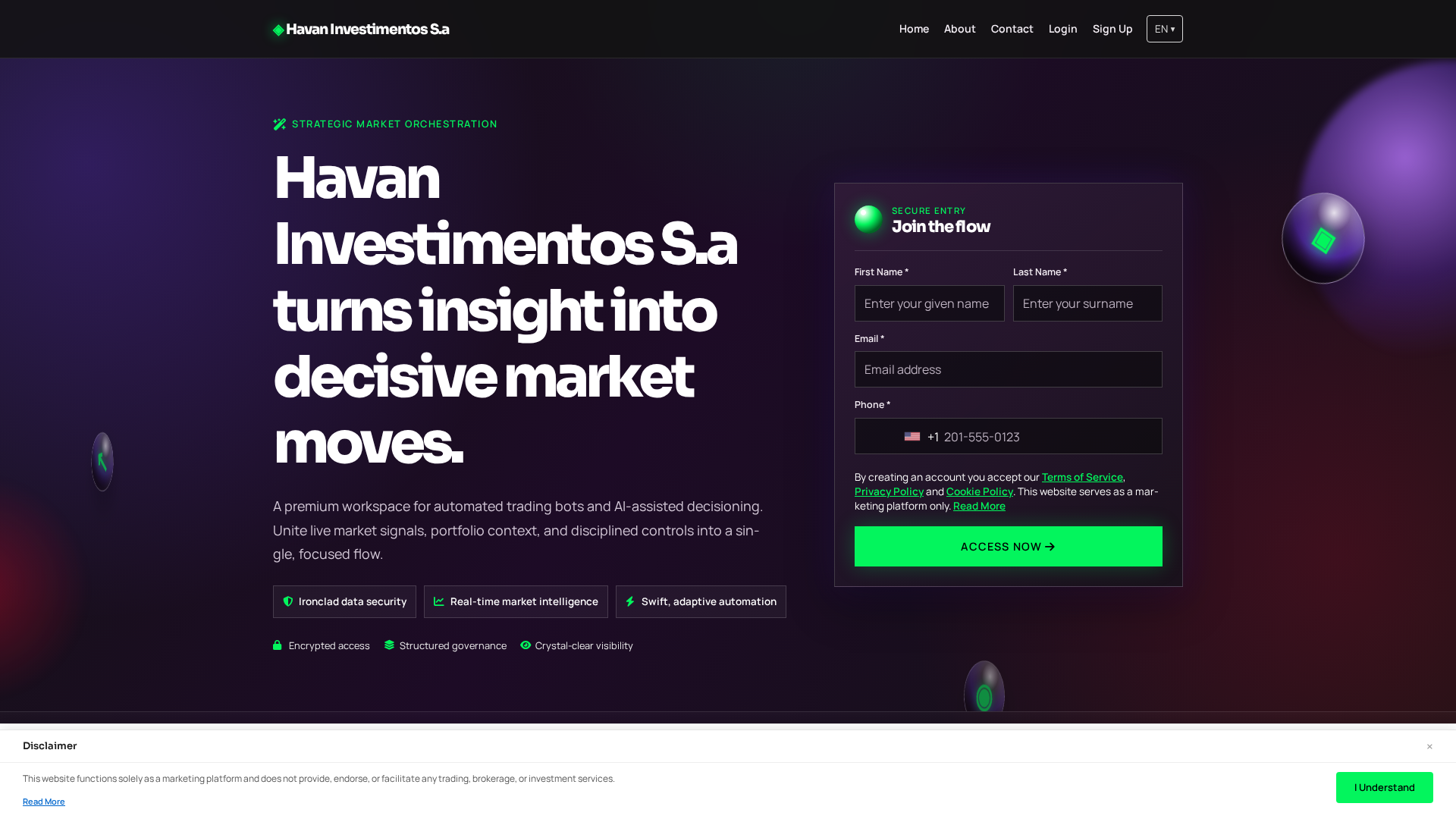 Screenshot of havaninvestimentos-sa.digital