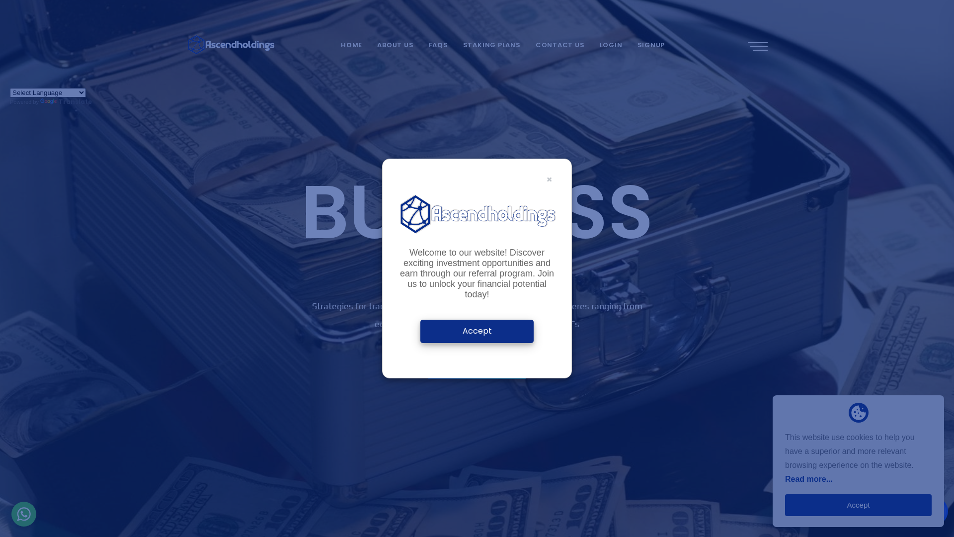 Screenshot of ascendholdingsltd.com
