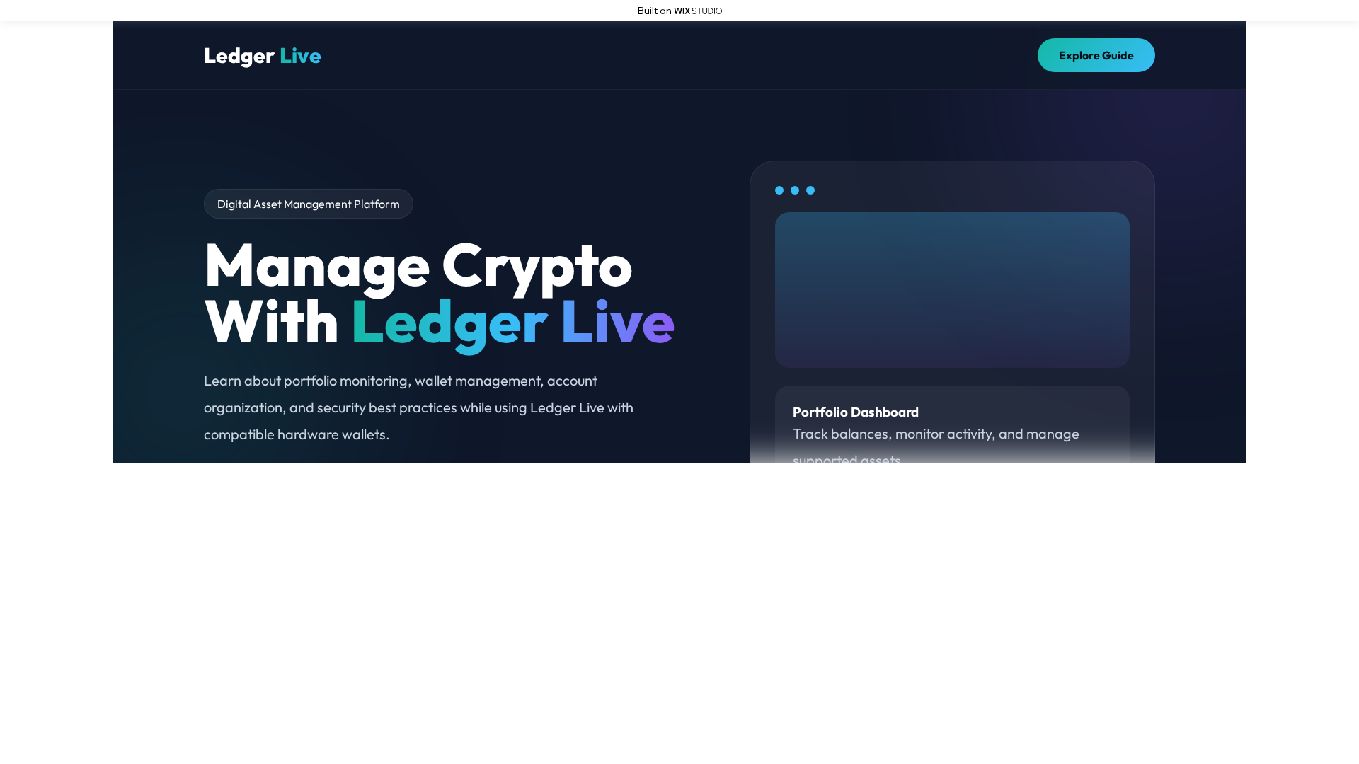 Screenshot of startsso-ledzer-live.wixstudio.com