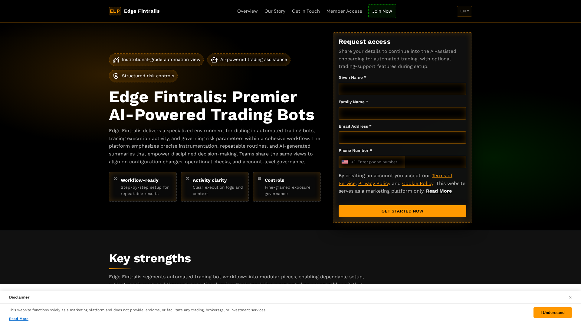 Screenshot of edgefintralis.digital