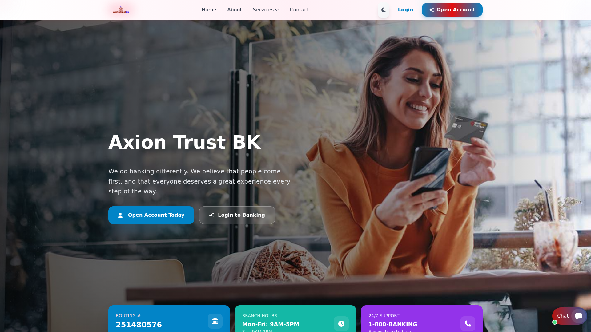 Screenshot of axiontrustbk.com