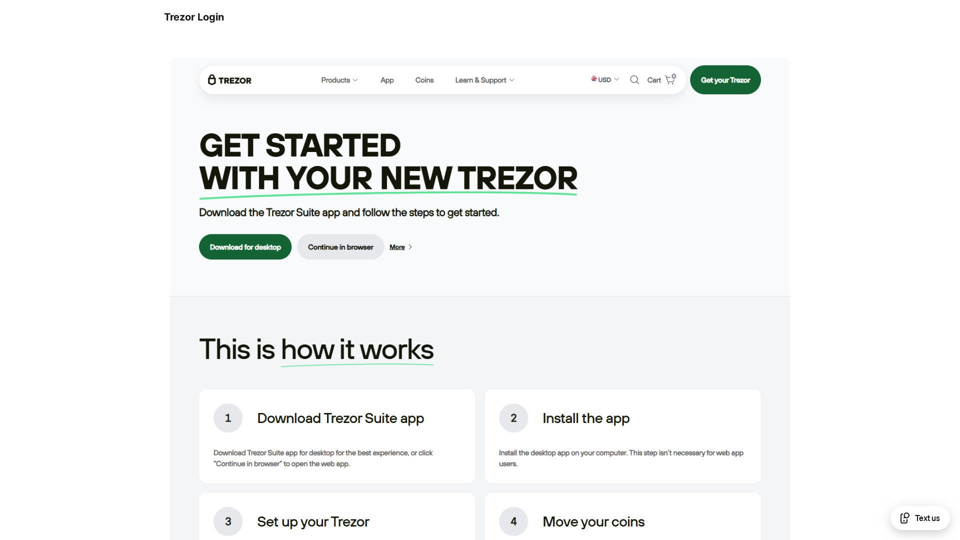 Screenshot of trezor-login-x-us.square.site