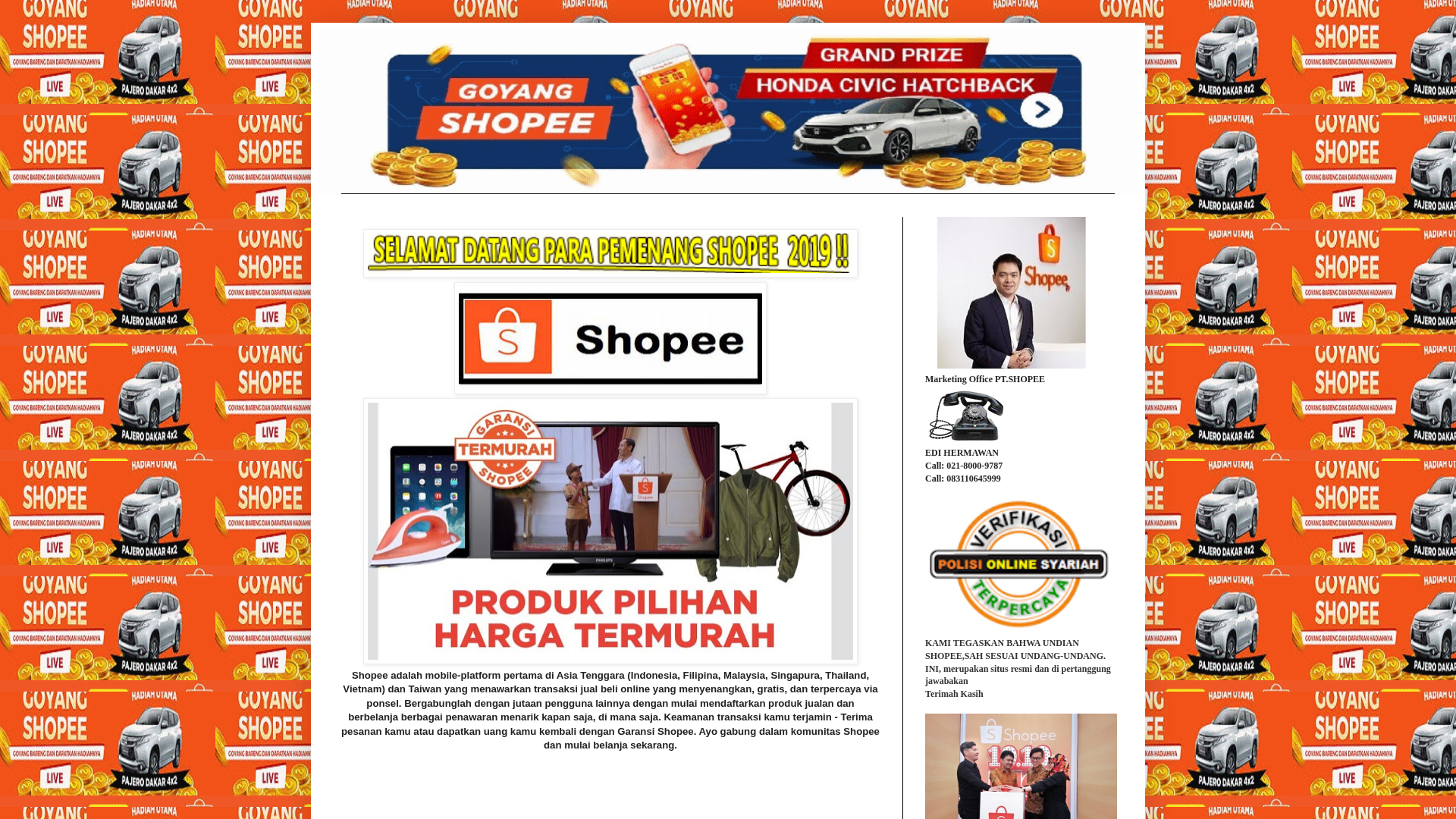 Screenshot of www.shopee8717.blogspot.com