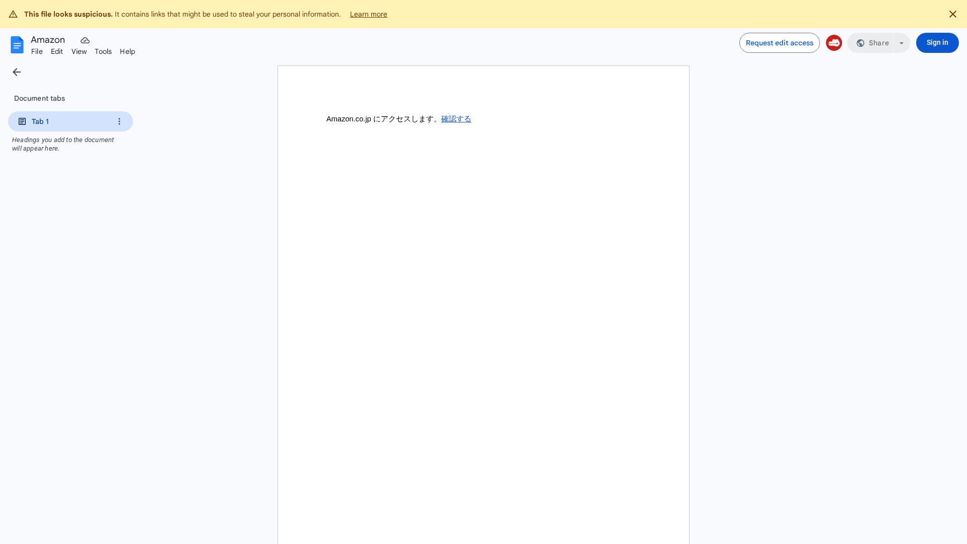 Screenshot of docs.google.com