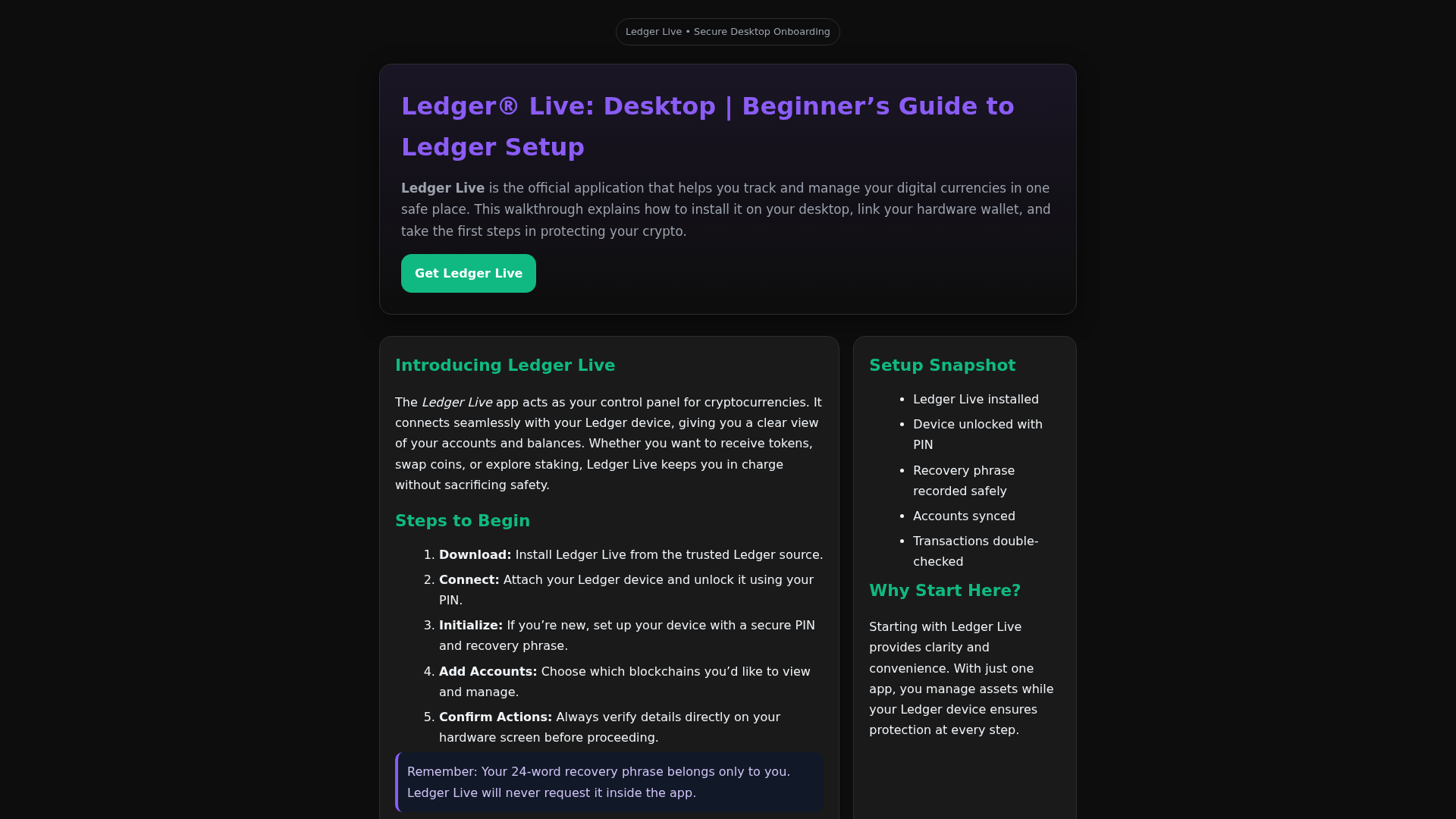 Screenshot of ledger-live-login-dcb.pages.dev