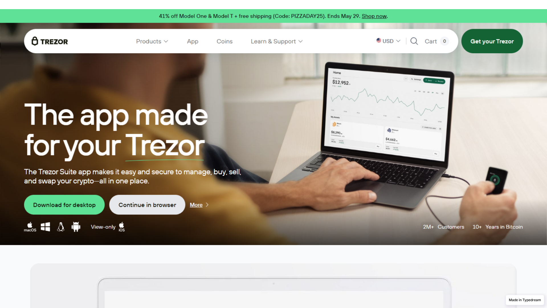 Screenshot of start-treezr-faq.typedream.app